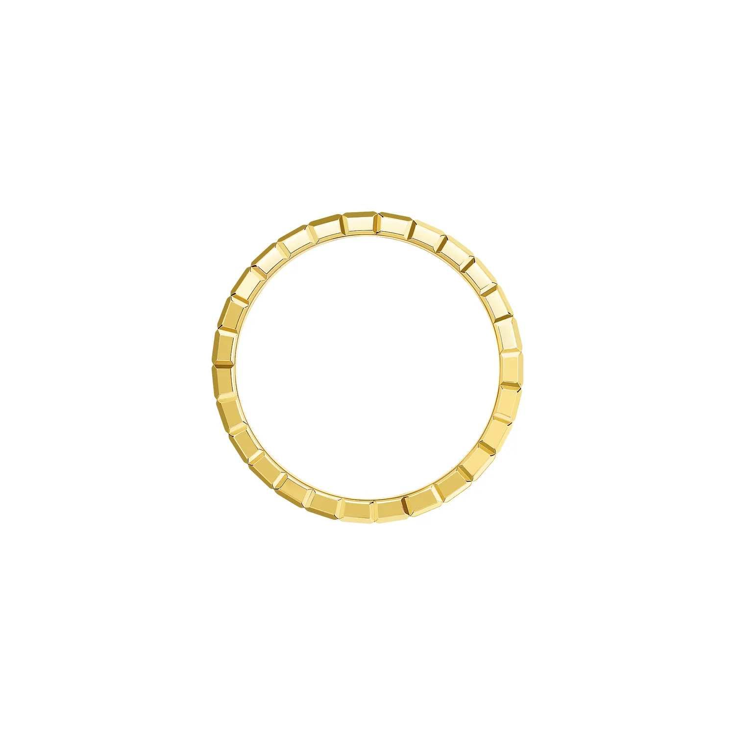Bague Chopard Ice Cube 2 rangs en Or jaune et 4 Diamants