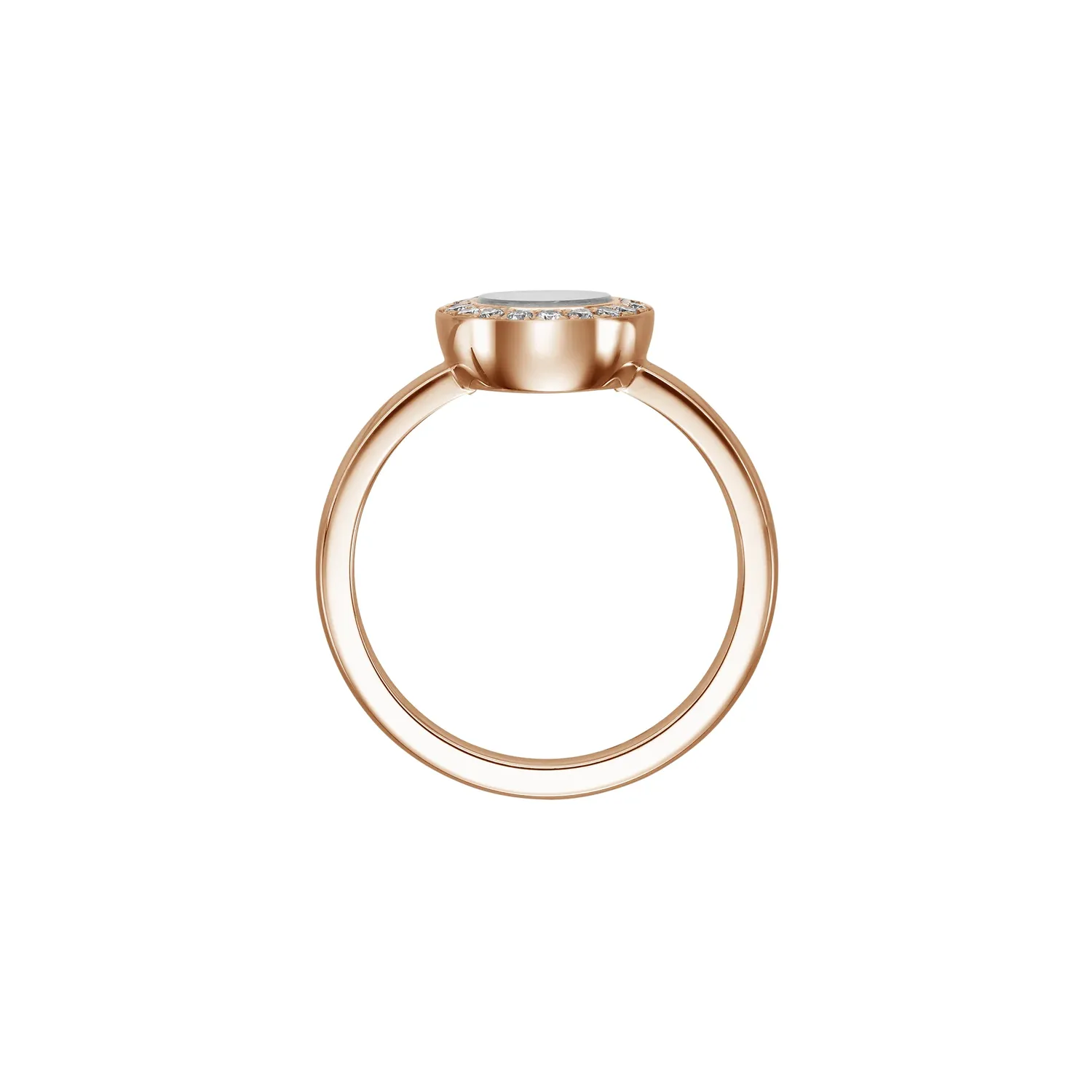Bague Happy Diamonds ICONS Rond PM pavée