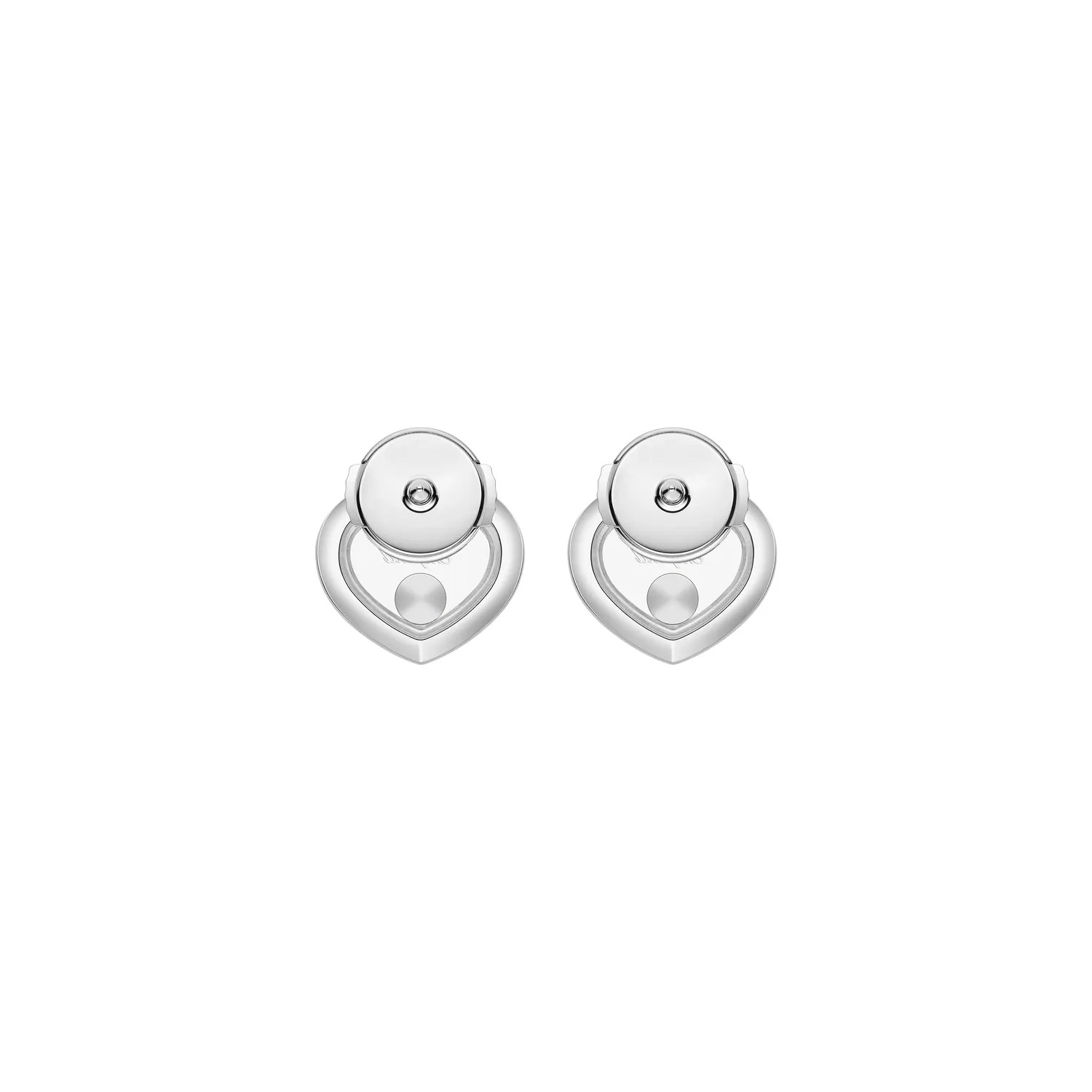 Boucles d'Oreilles Happy Diamonds ICONS Coeurs PM pavés