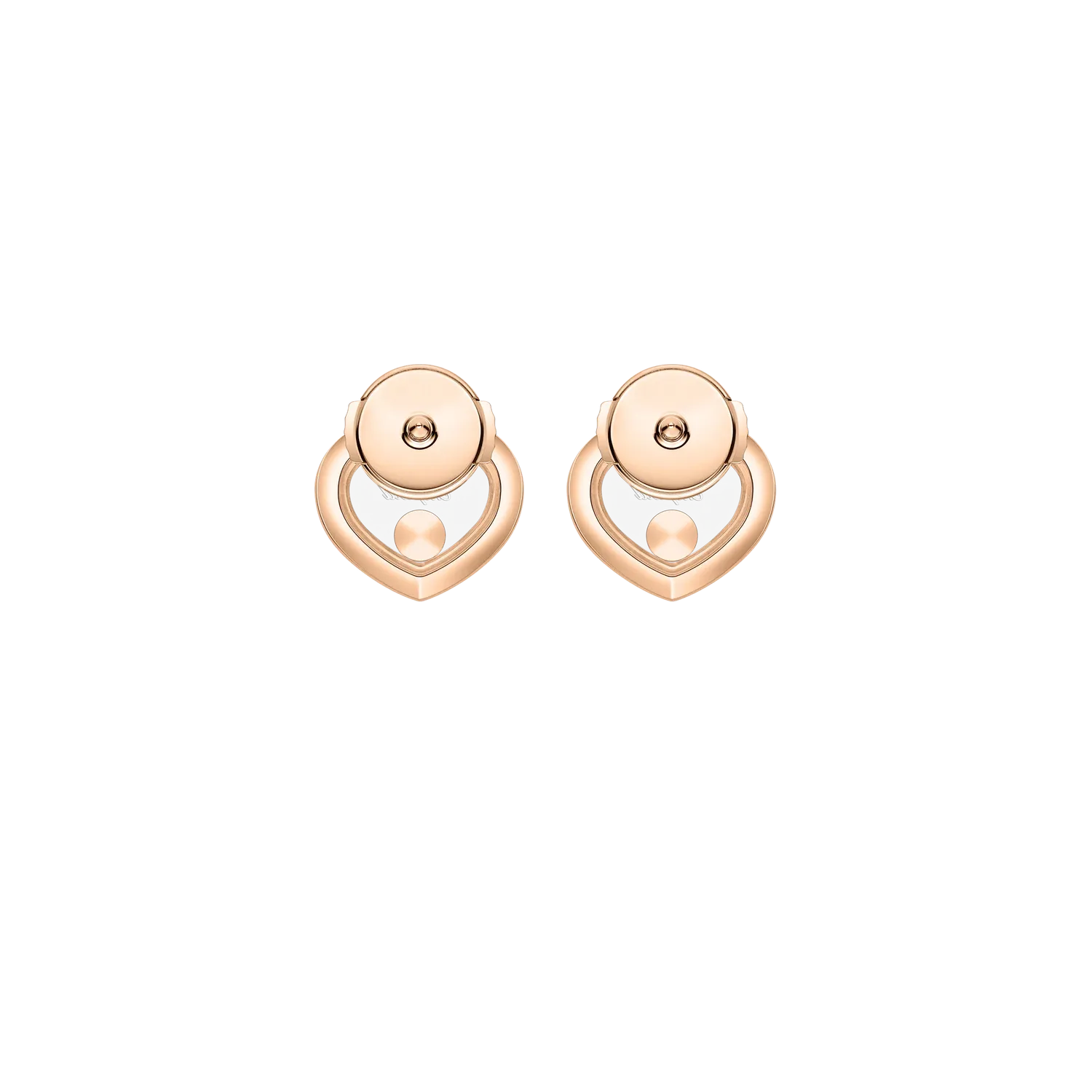 Boucles d'Oreilles Happy Diamonds ICONS Coeurs PM pavés
