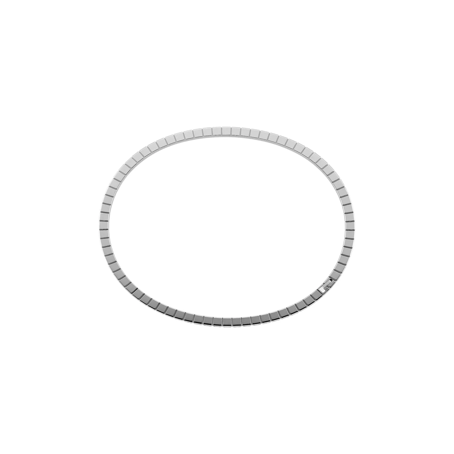 Bracelet Jonc Chopard Luxe Ice Cube, Or Blanc