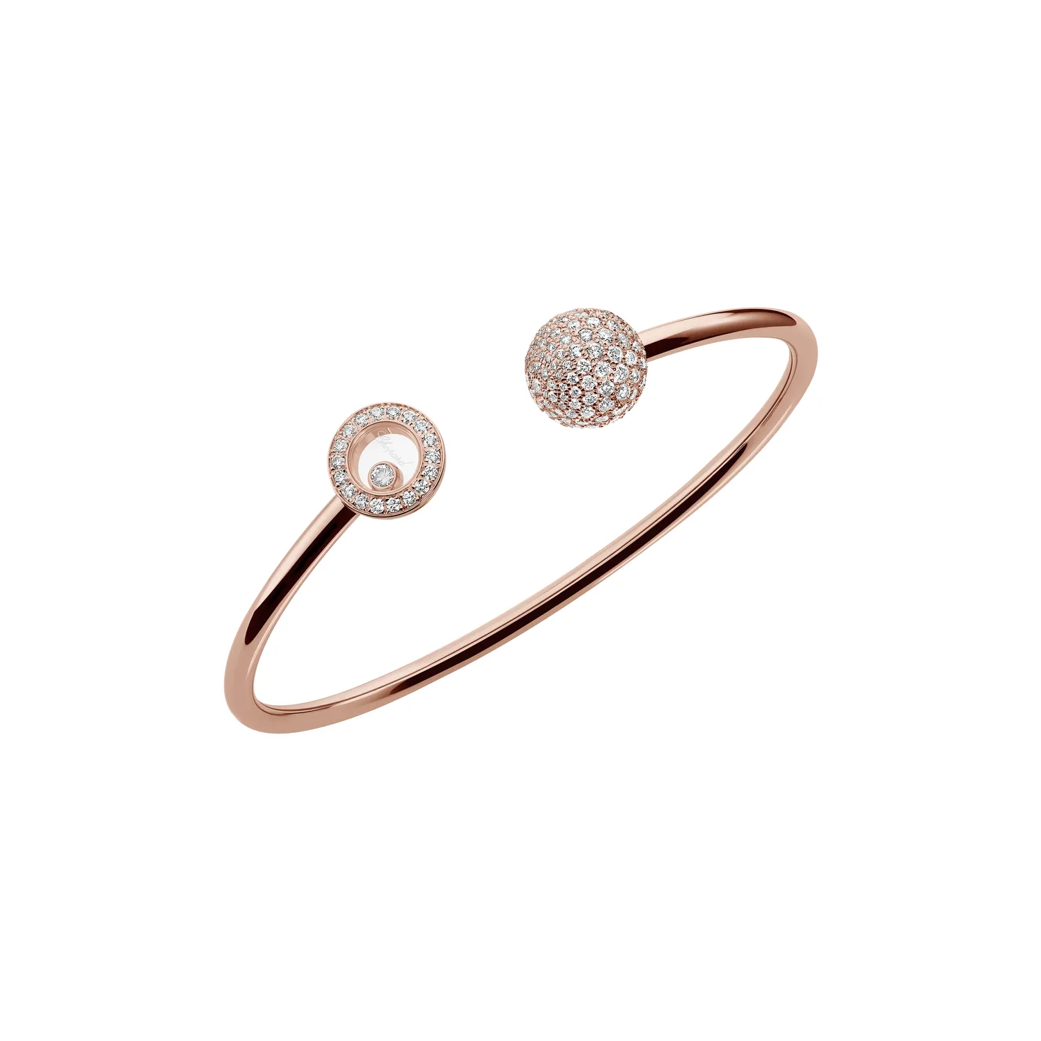 Bracelet Jonc Chopard Happy Diamonds Planet