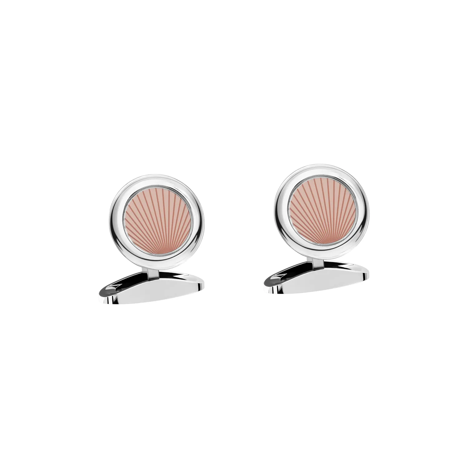Boutons de manchette L.U.C saumon