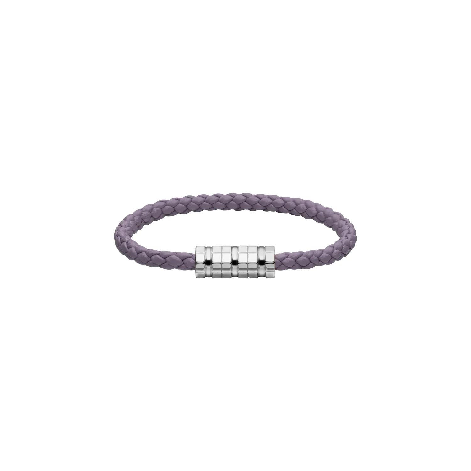 Bracelet Chopard Ice Cube Métal Argenté sur Cuir Violet