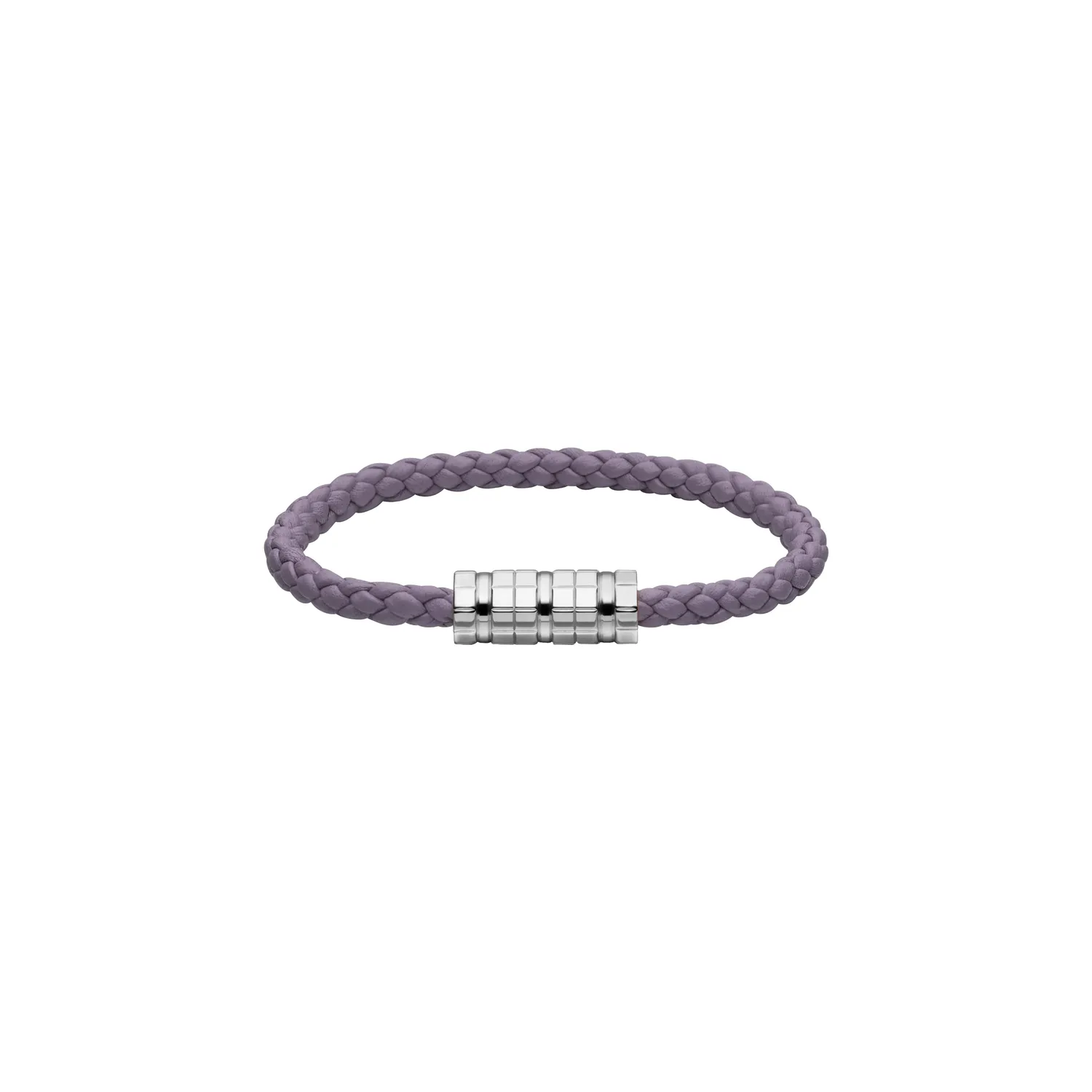 Bracelet Chopard Ice Cube Métal Argenté sur Cuir Violet