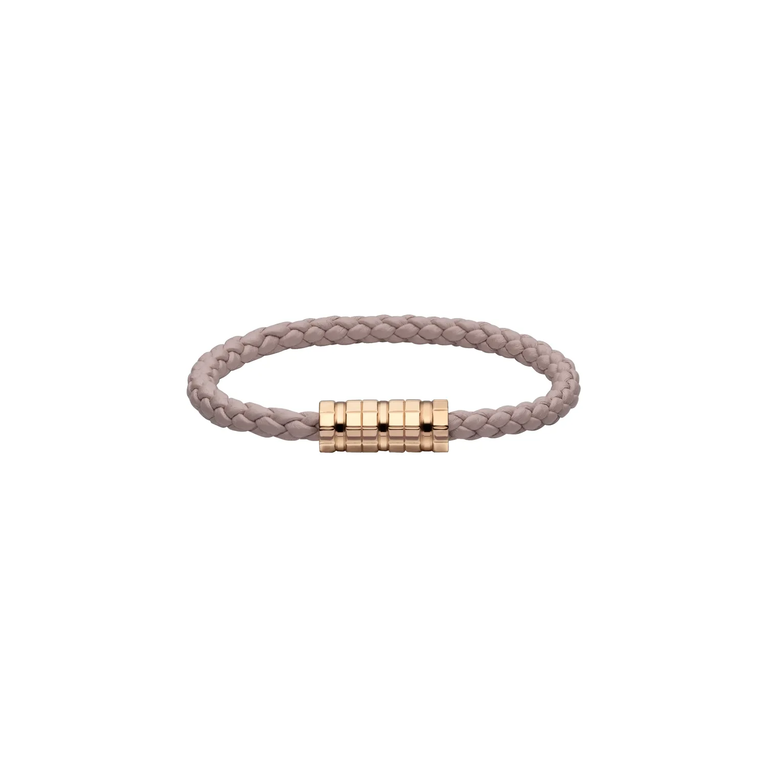 Bracelet Chopard Ice Cube Métal Doré Rose sur Cuir Rose