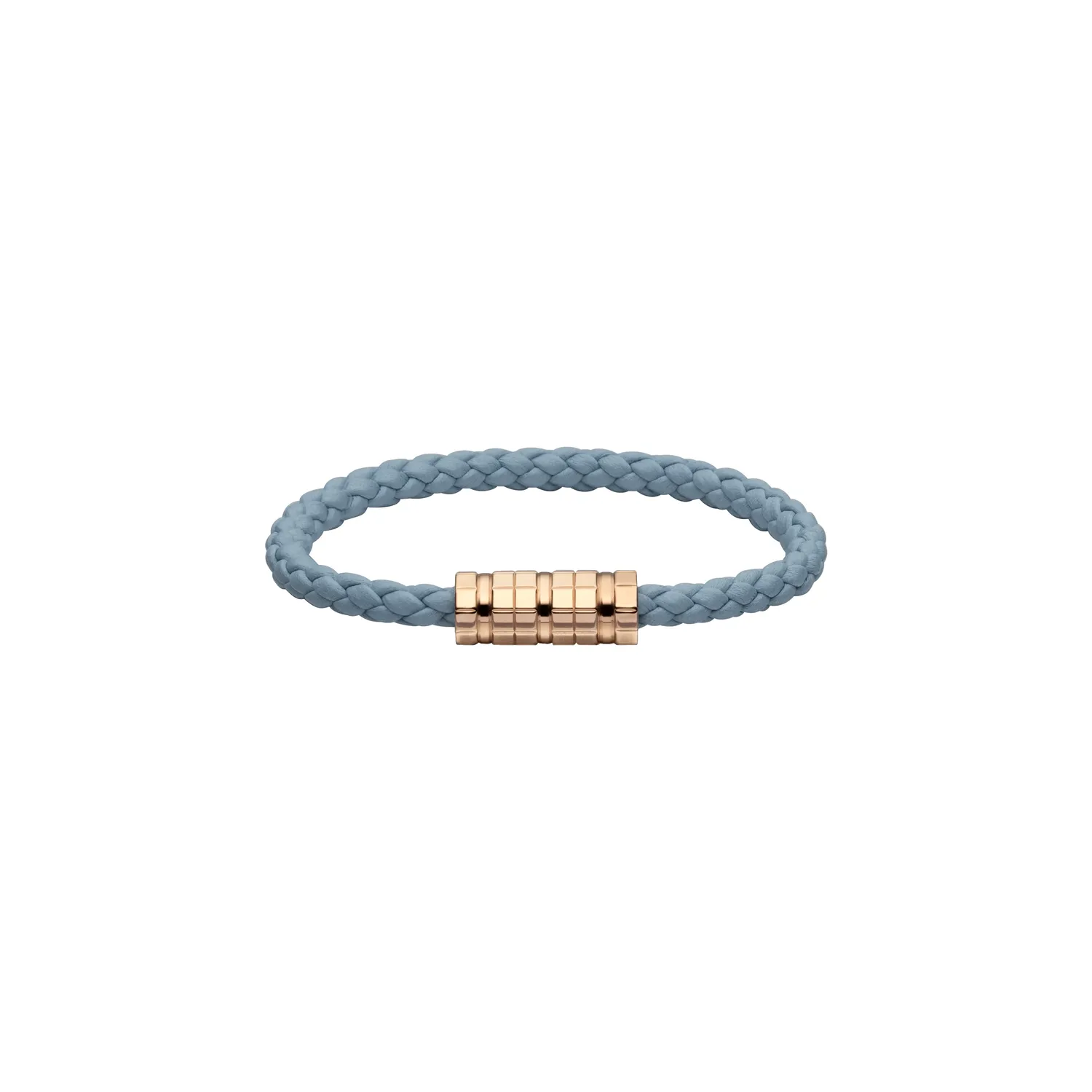 Bracelet Chopard Ice Cube Métal Doré sur Cuir Bleu