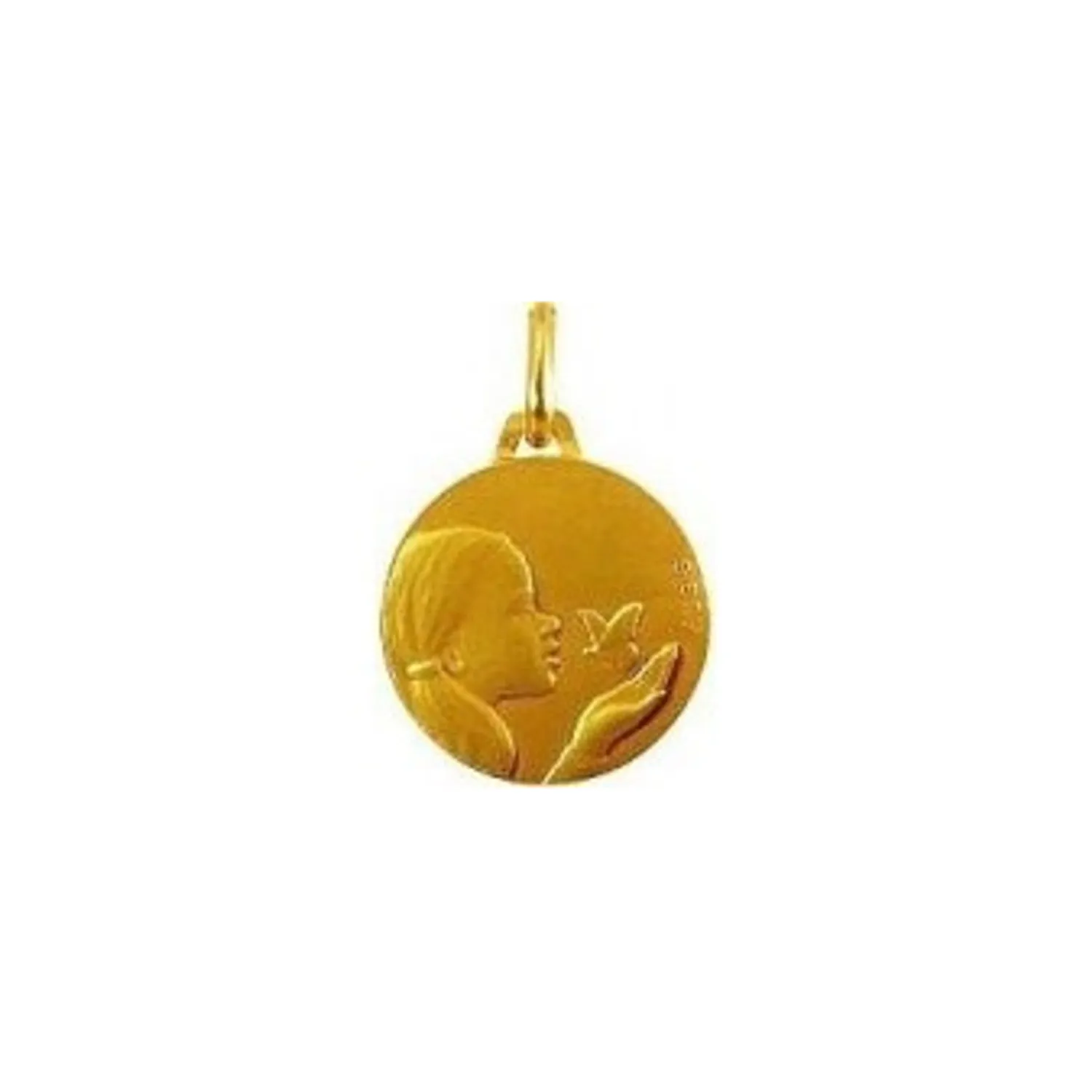 Médaille Petite Fille au papillon