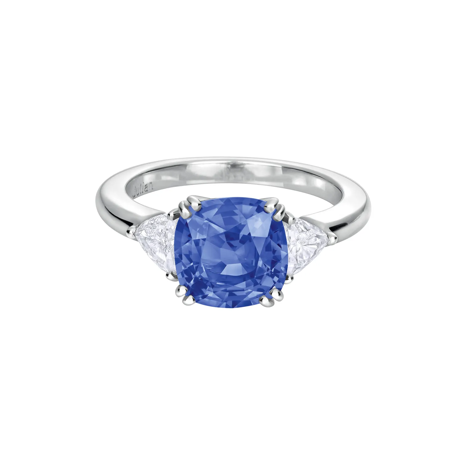 Bague Solitaire Saphir Ceylan et Troidias