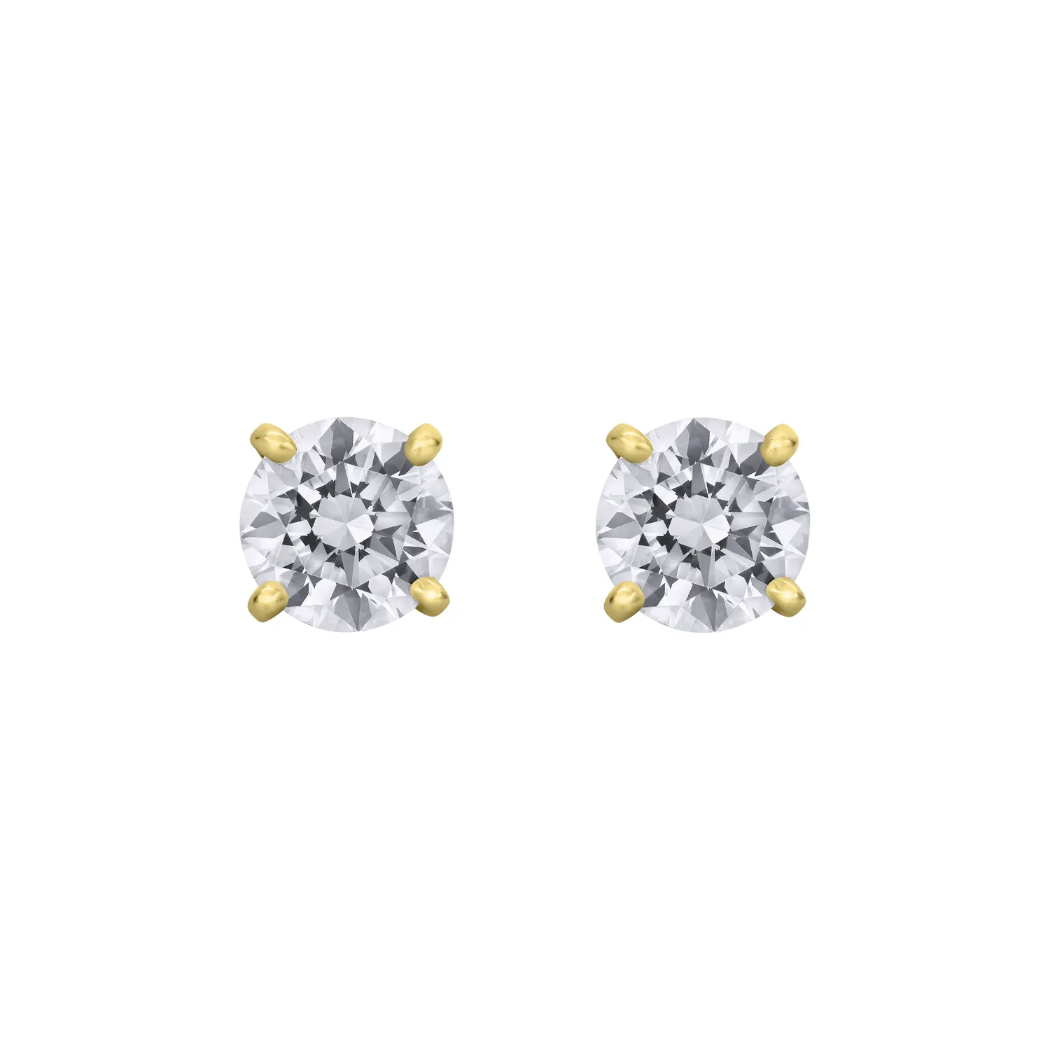 Boucles d'Oreilles Puces Brillants sur griffes