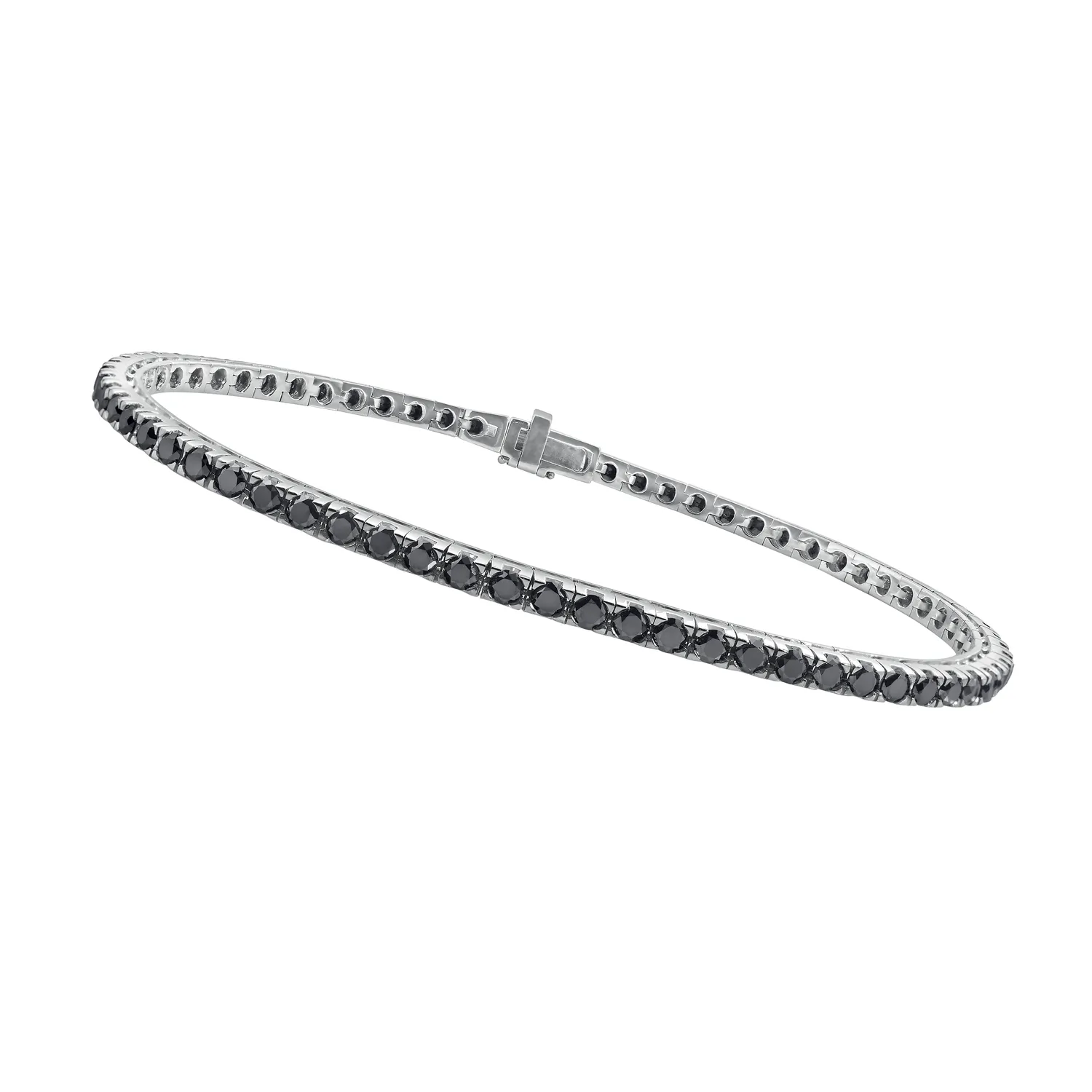Bracelet Ligne Brillants Noirs