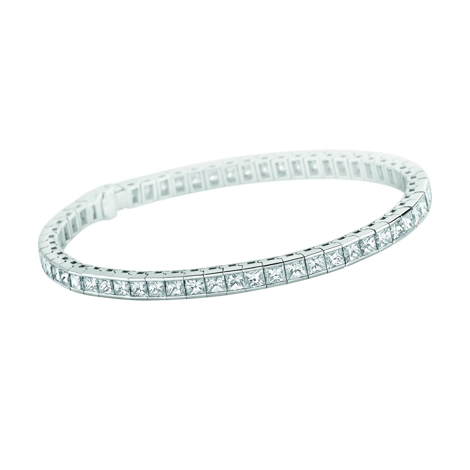 Bracelet Ligne Diamants taille Princesse