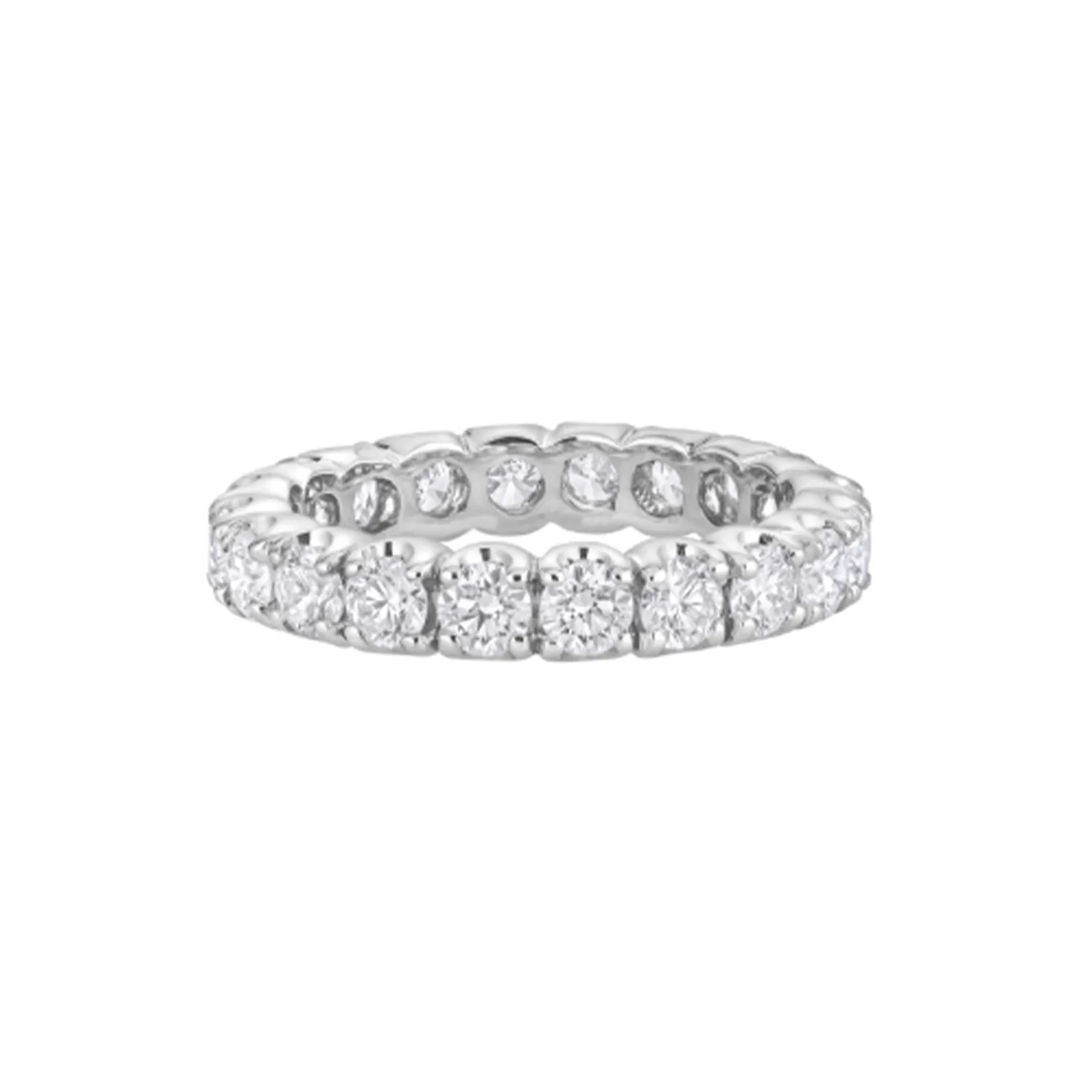 Alliance, or blanc palladié et diamants tour complet