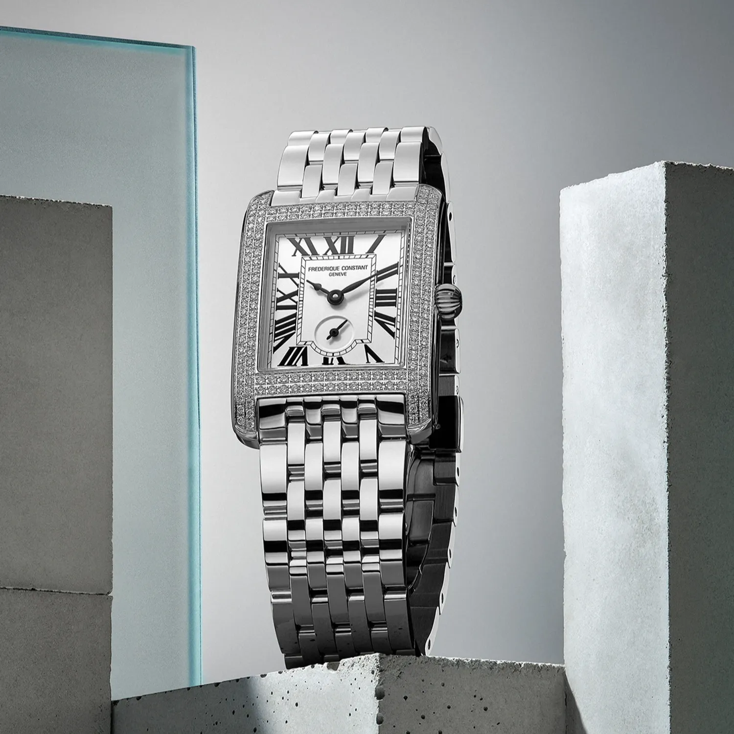 Montre Frederique Constant Classics Carrée Small Seconds