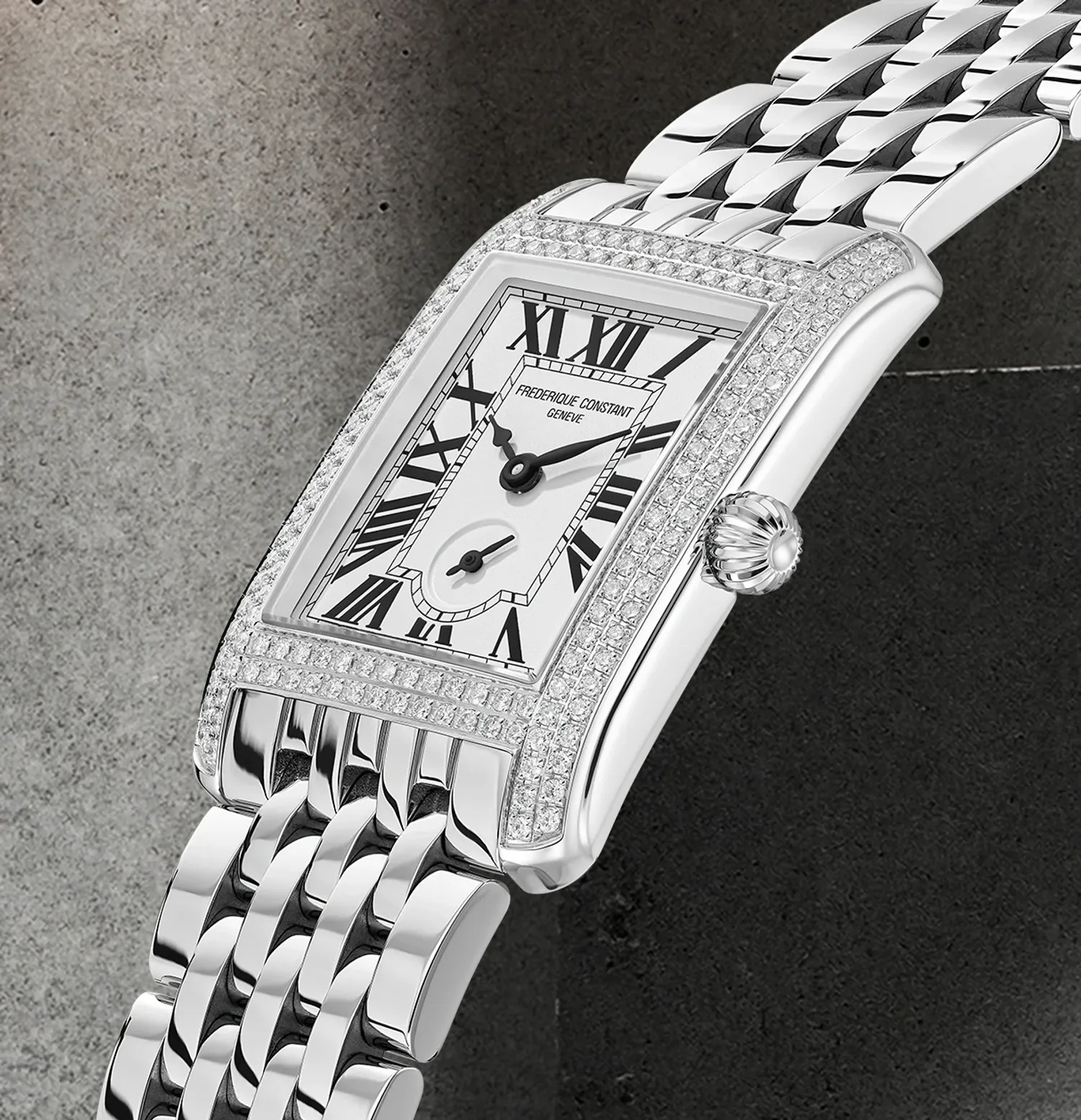Montre Frederique Constant Classics Carrée Small Seconds