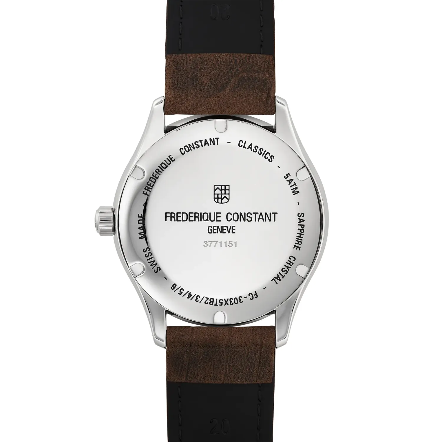 Montre CLASSICS Index Automatic, Bracelet veau nubuck motif alligator, Boucle ardillon boîtier acier inoxydable, Cadran argenté mat