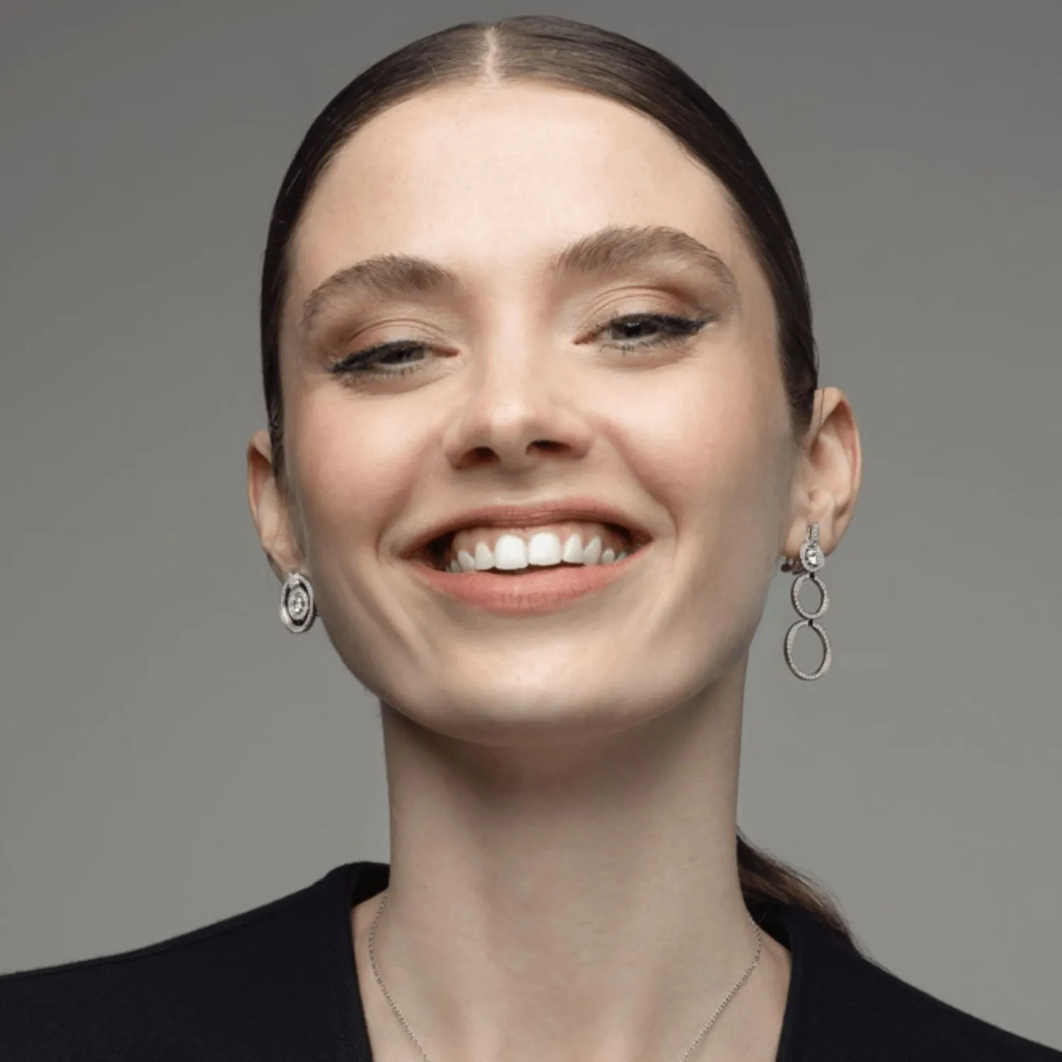 Boucles d'Oreilles SATURN Diamant PM