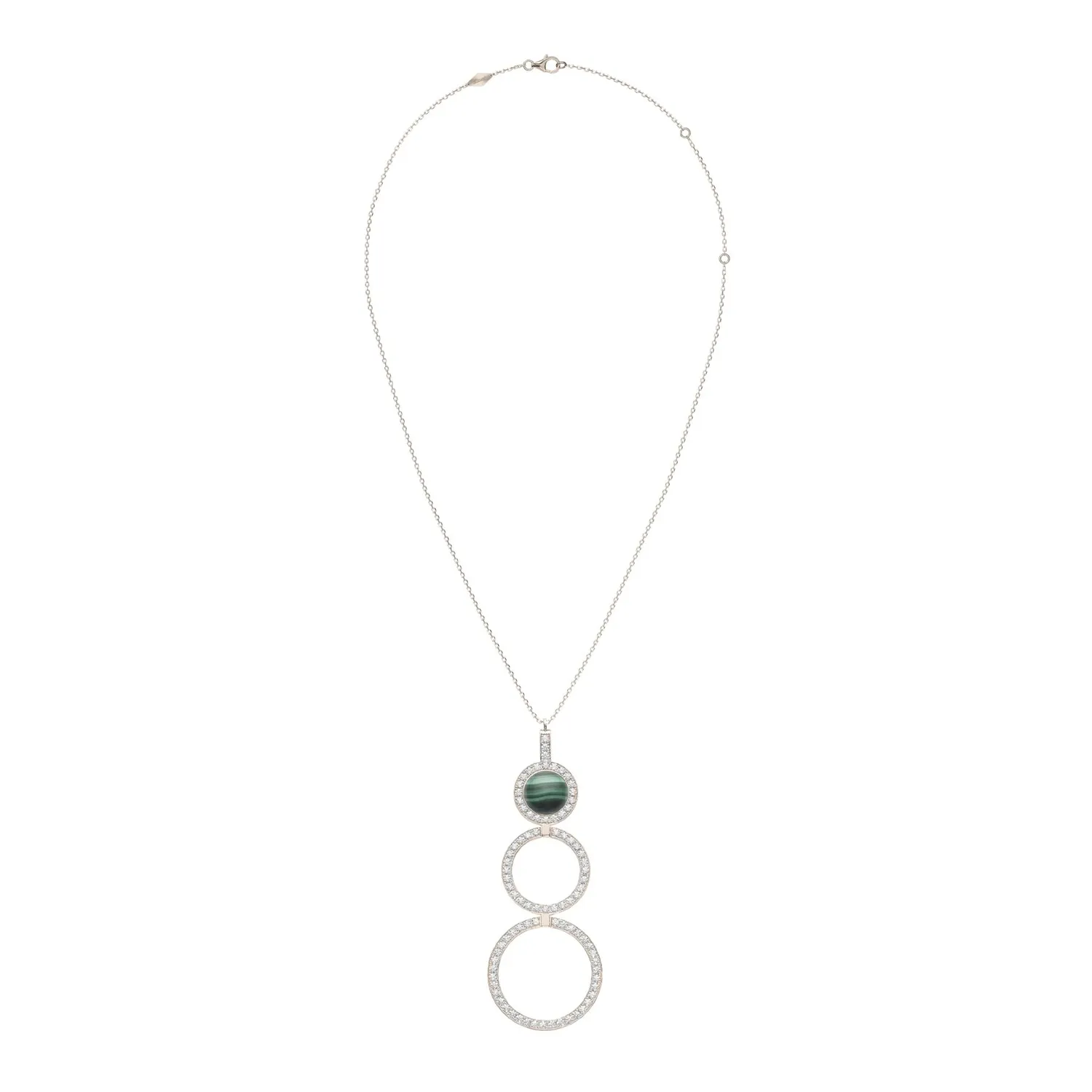 Collier SATURN Malachite XL