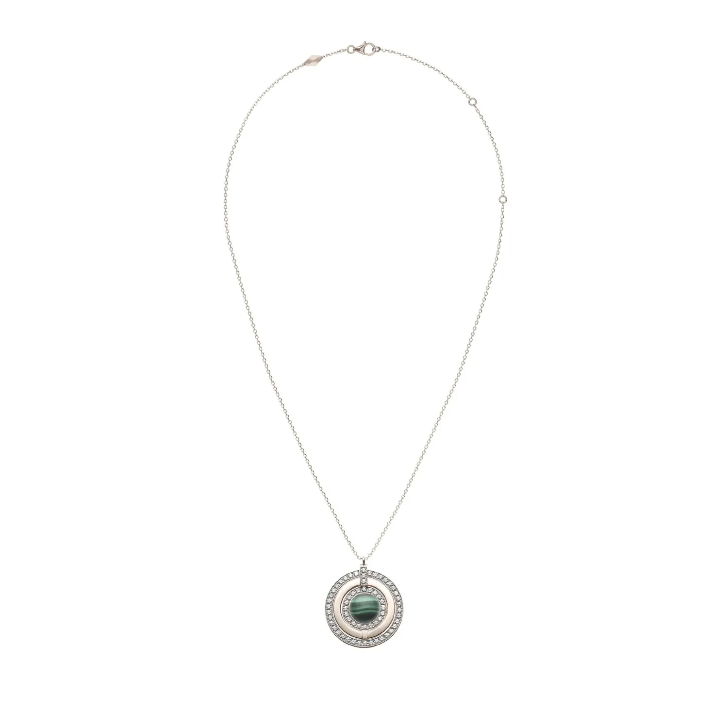 Collier SATURN Malachite XL
