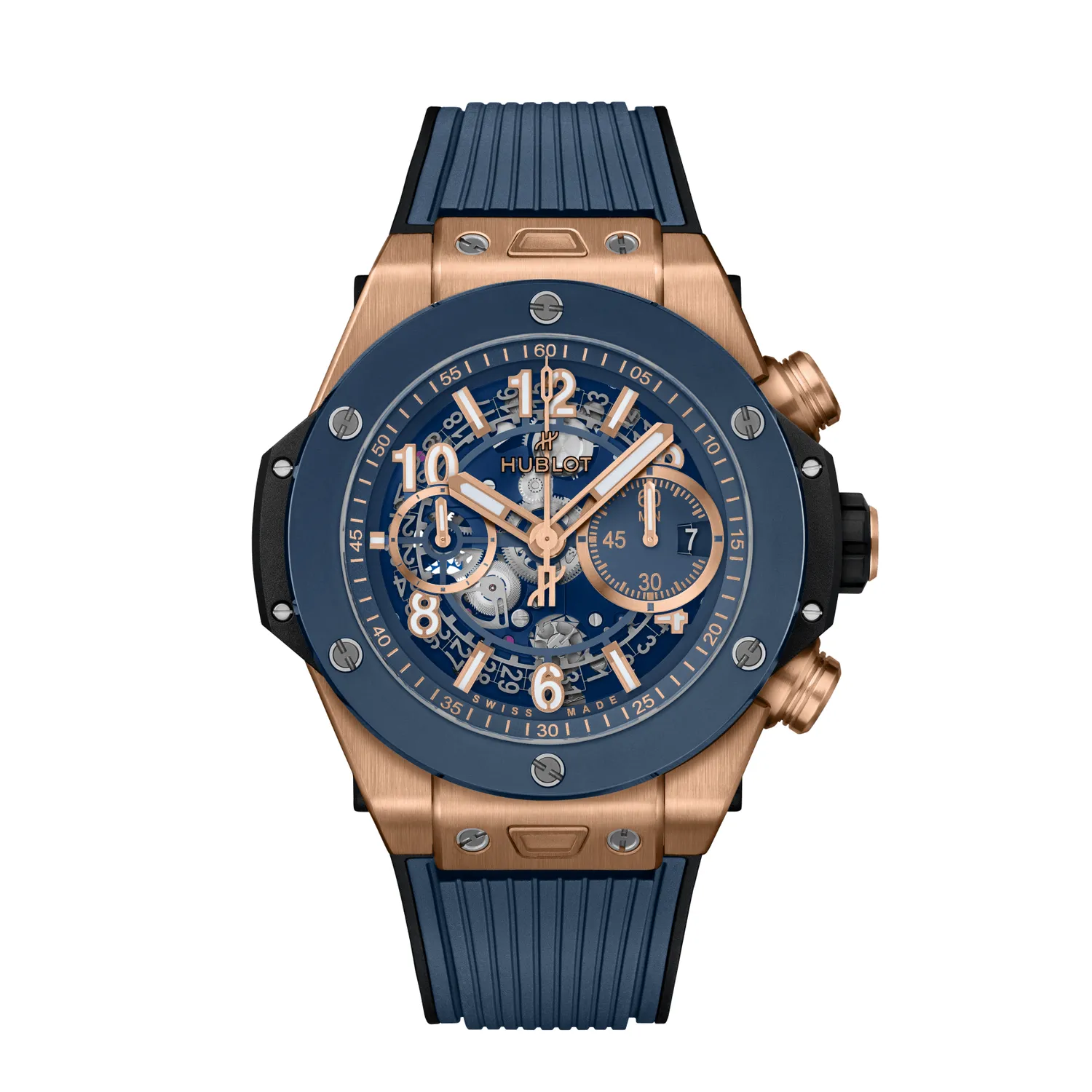 Montre Hublot Big Bang Unico King Gold Blue Ceramic