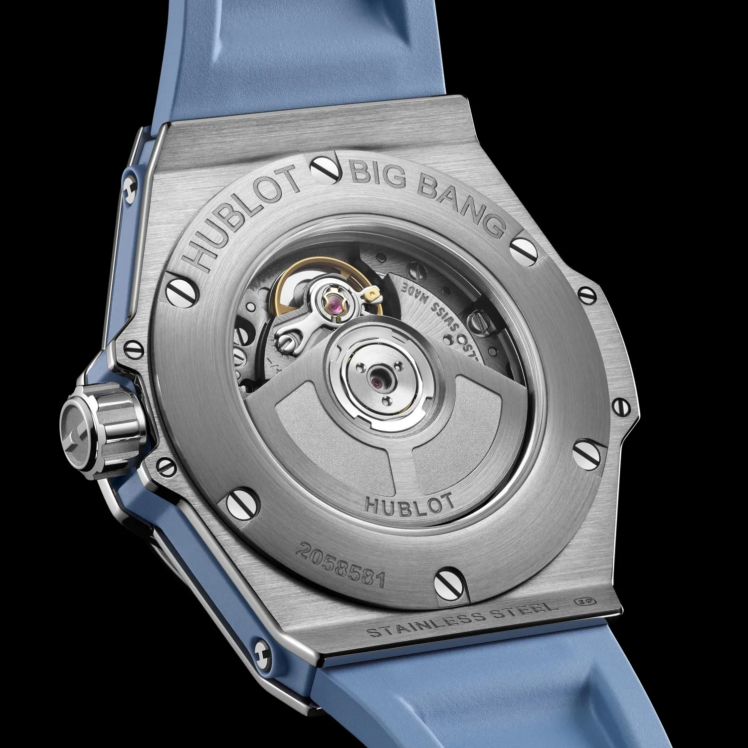 Montre Hublot Big Bang One Click Steel Coal Blue Diamonds
