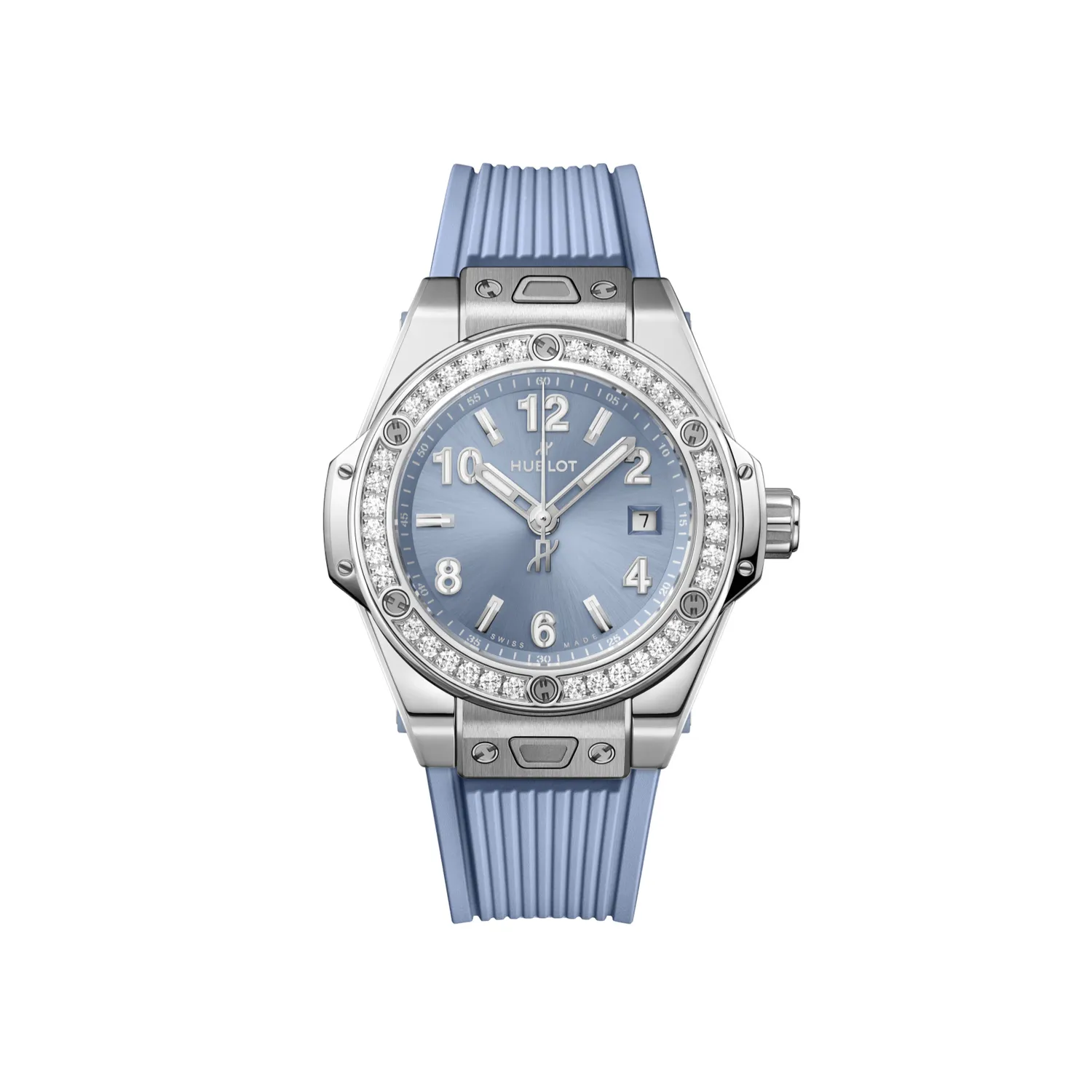 Montre Hublot Big Bang One Click Steel Coal Blue Diamonds