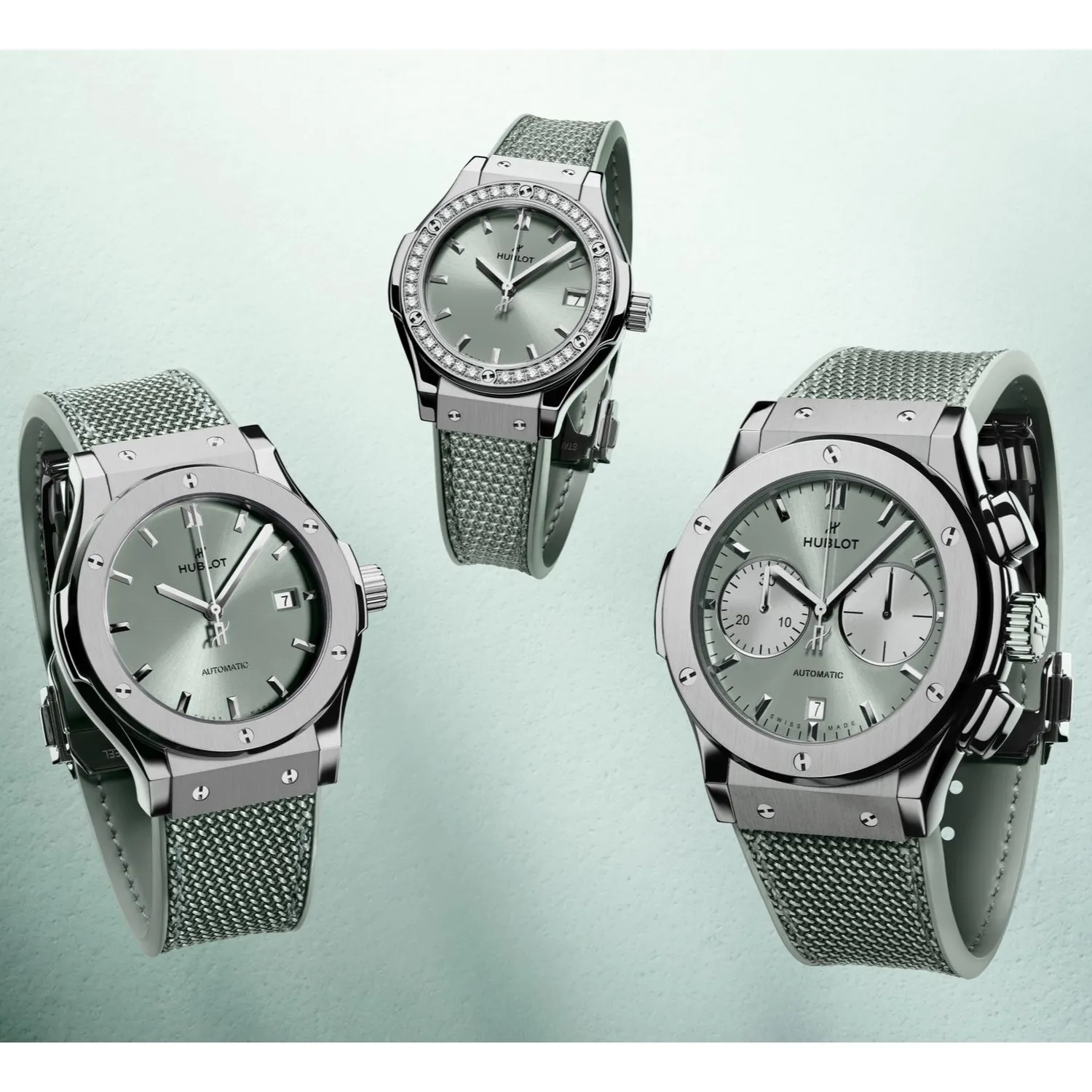 Montre Hublot Classic Fusion Chronograph Titanium Sage Green