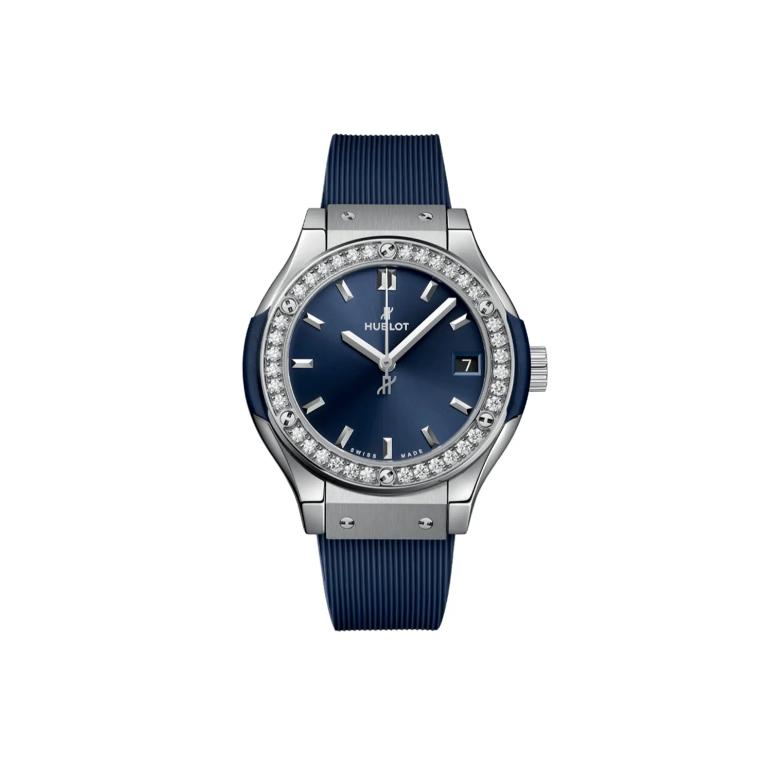 Montre Hublot Classic Fusion Titanium Blue Diamonds