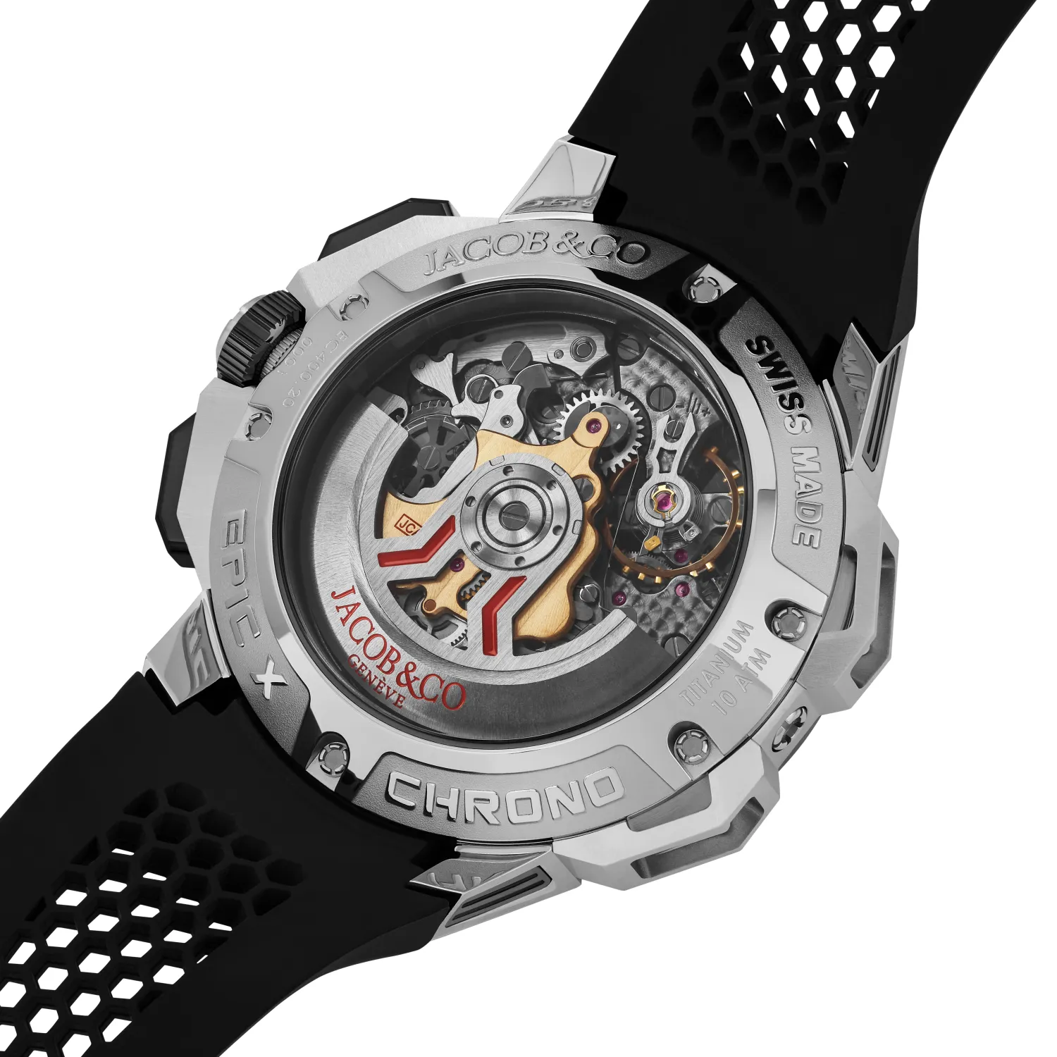 Montre Jacob & Co Epic x Chrono 43mm titanium black ceramic
