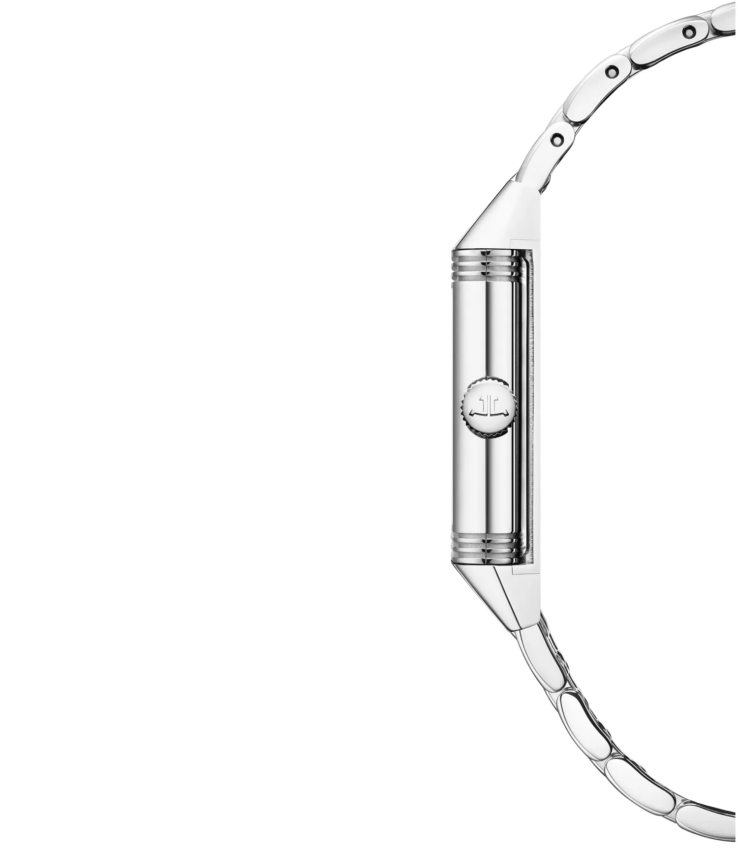Montre REVERSO CLASSIC Small Quartz Bracelet acier, Cadran argenté