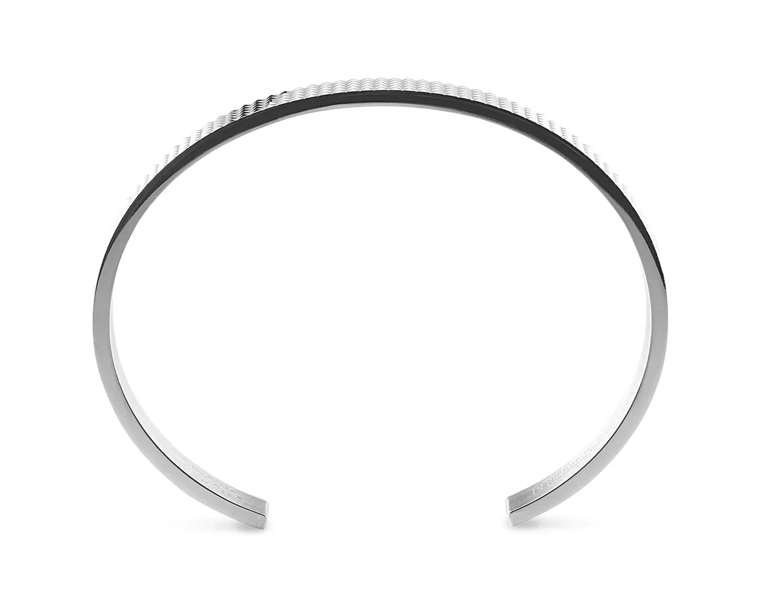 Bracelet 23g Argent 925 Poli Guilloch Pyramide Ruban