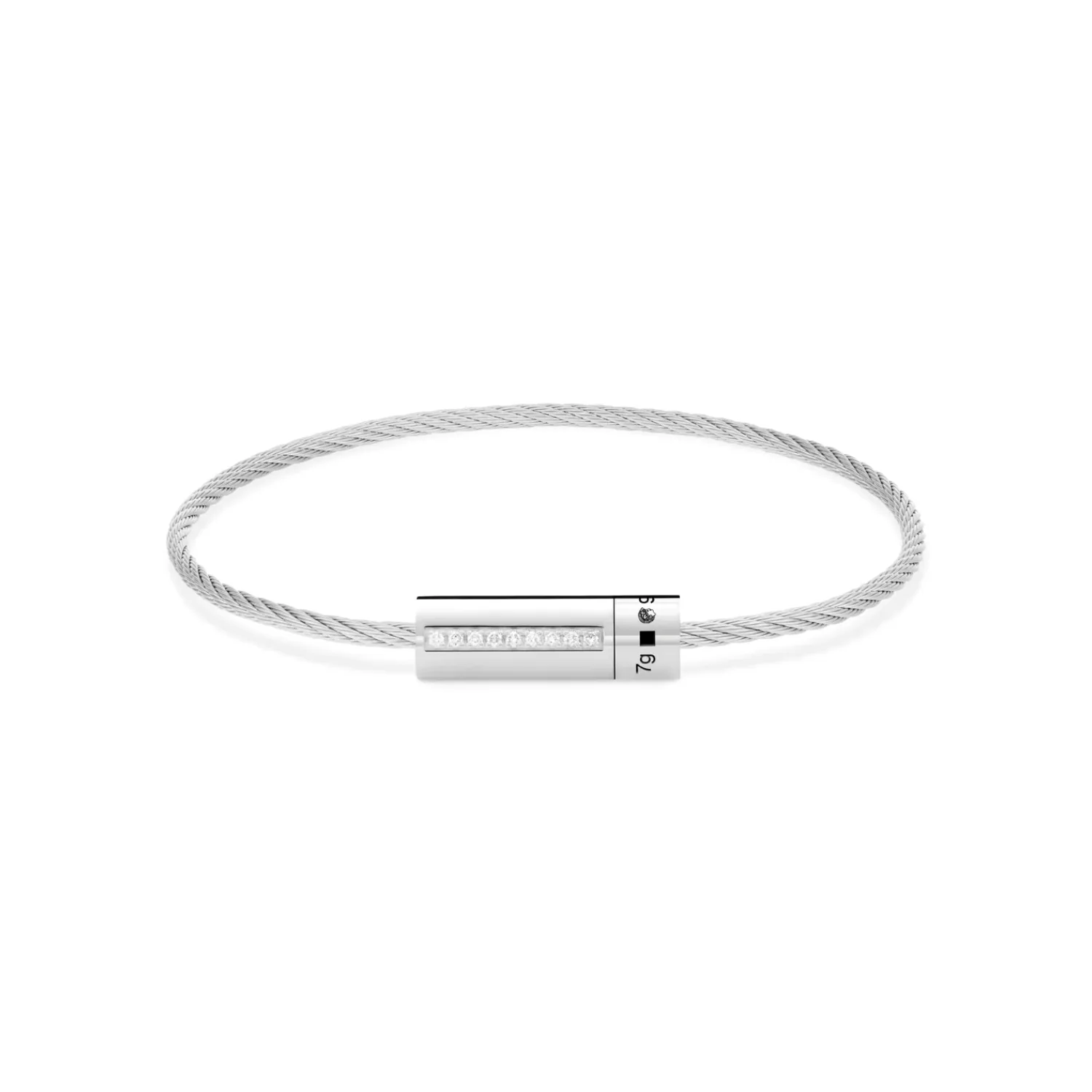 Bracelet CABLE le 7g serti diamants