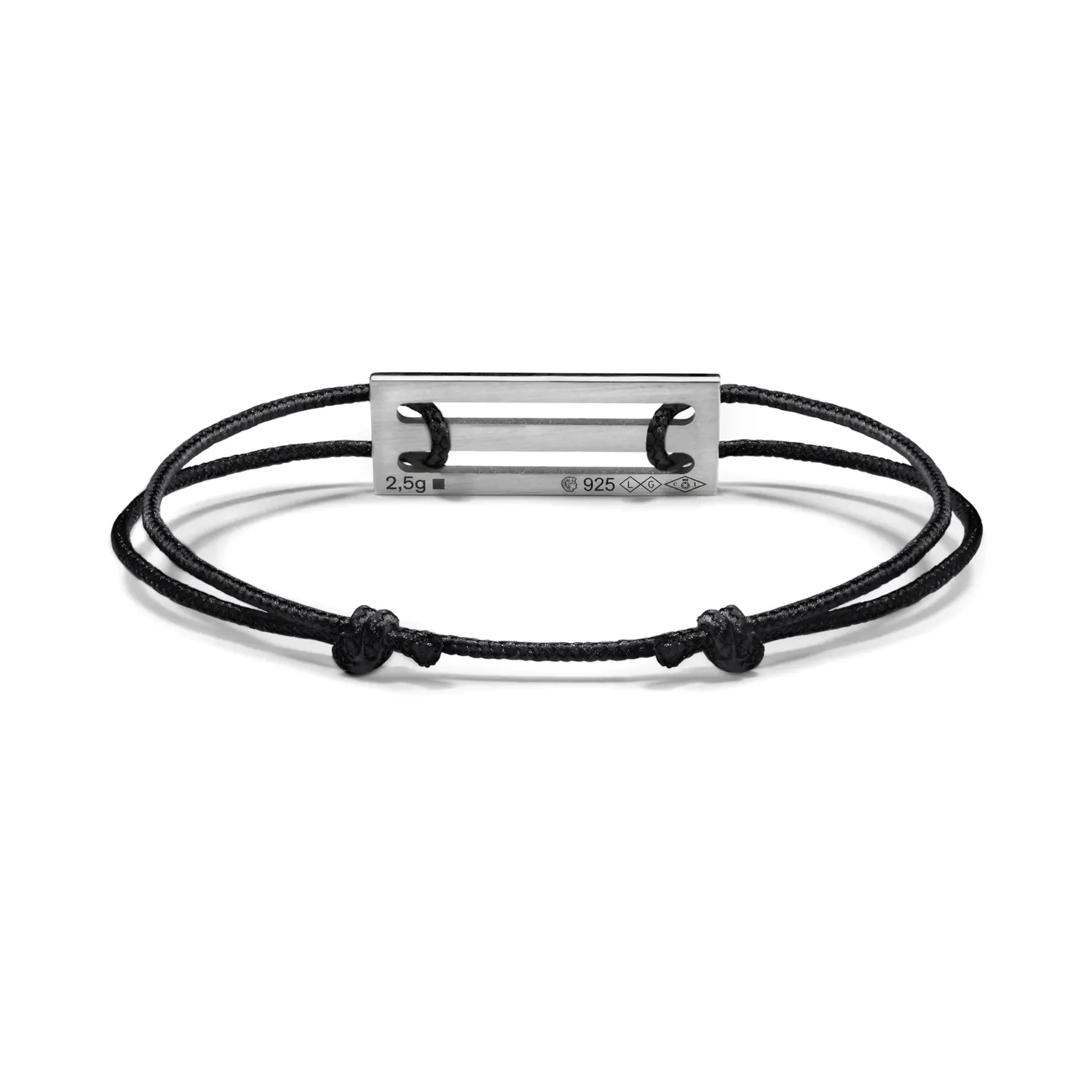 Bracelet cordon Le Gramme laqué bleu le 2,5g