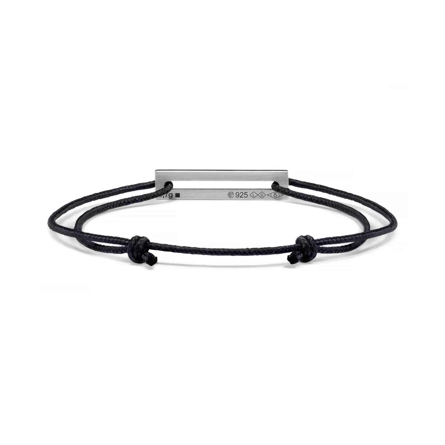 Bracelet cordon Le Gramme laqué jaune le 1,7g