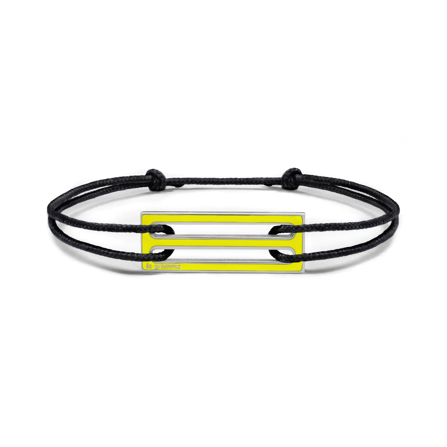Bracelet cordon Le Gramme laqué jaune le 2,5g