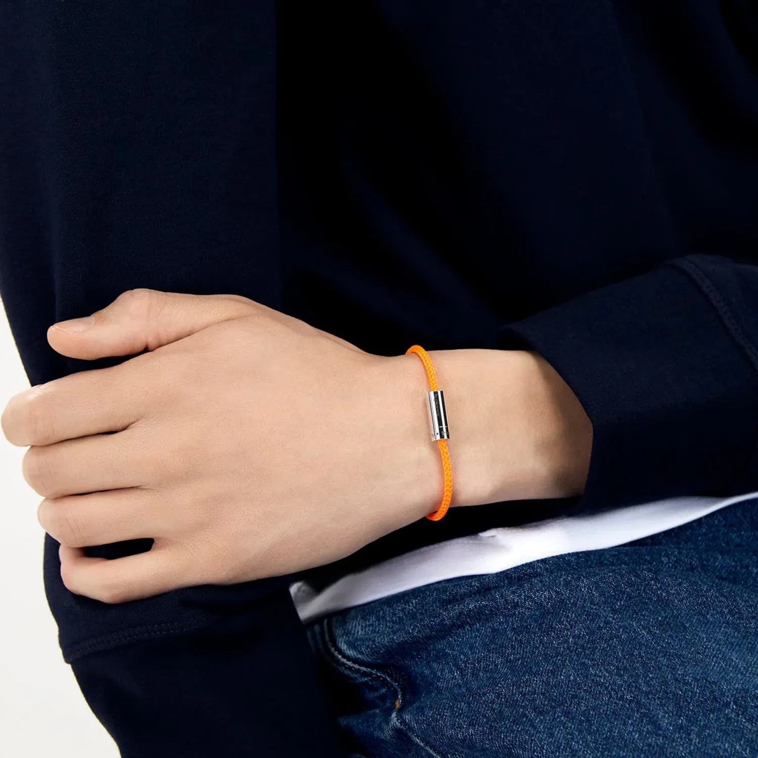 Bracelet CABLE nato orange le 7g