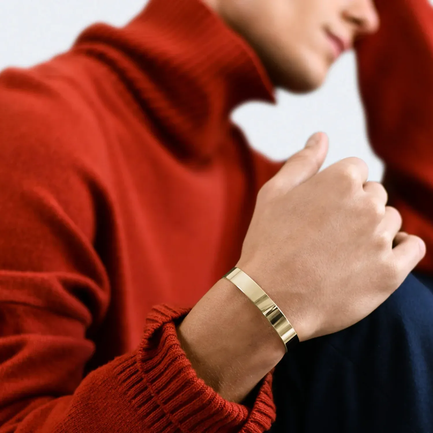 Bracelet RUBAN le 33g Lisse Poli
Taille S (15,6 - 16,5cm)