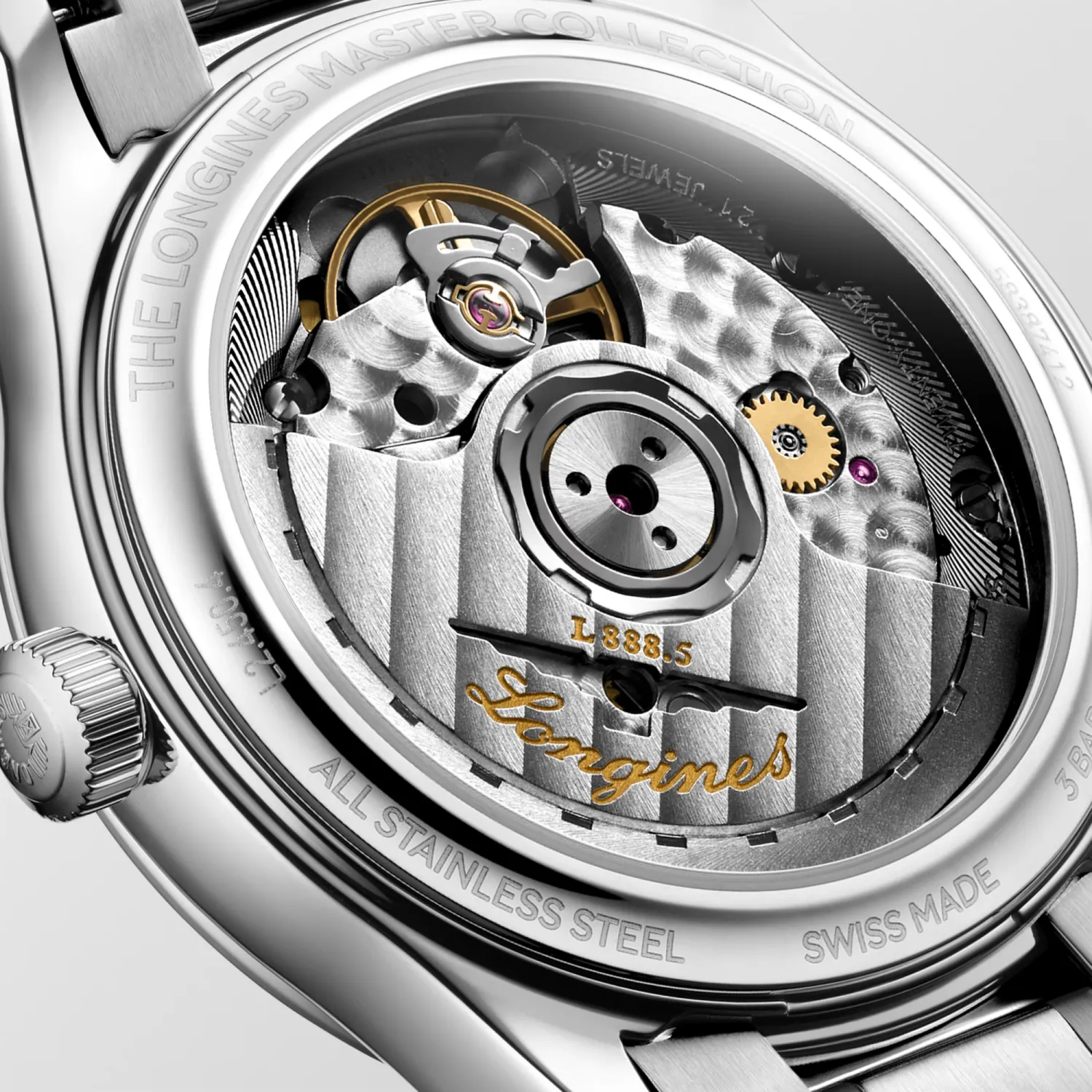 Montre LONGINES MASTER COLLECTION, Bracelet acier, Cadran bleu givré index diamants