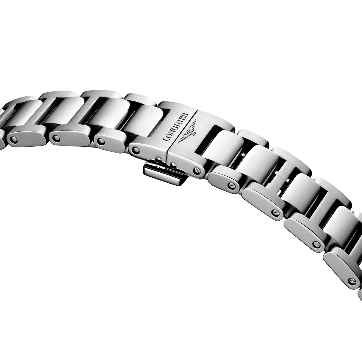 Montre CONQUEST Quartz, Bracelet acier, Cadran nacre blanche index diamants