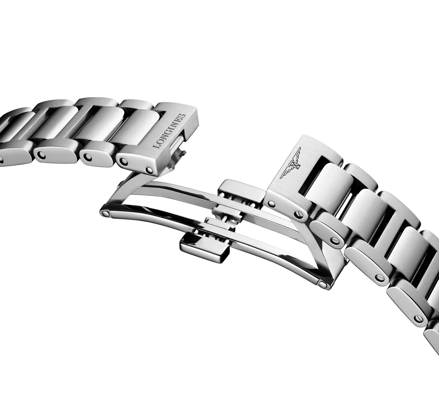 Montre CONQUEST Quartz, Bracelet acier, Cadran bleu menthe sablé index