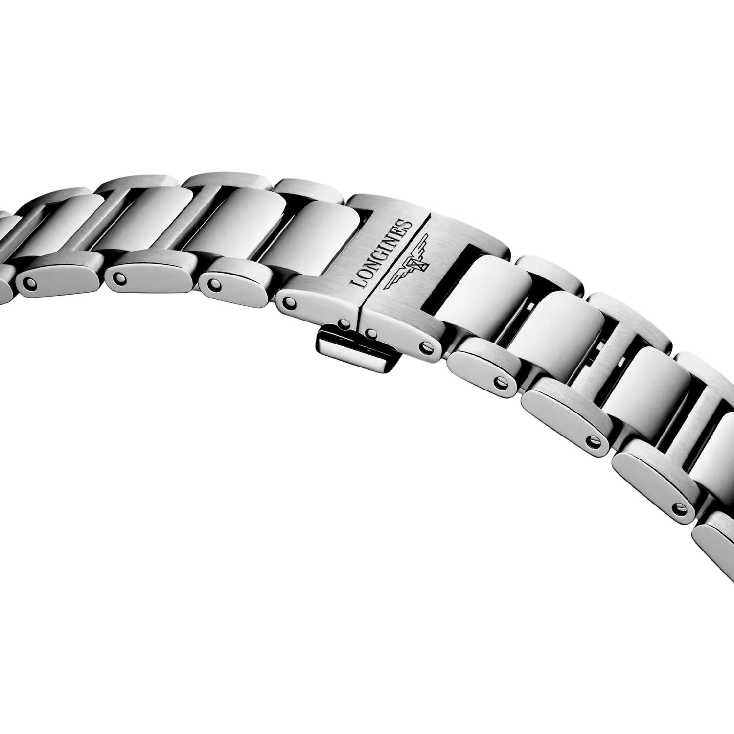 Montre CONQUEST Quartz, Bracelet acier, Cadran blanc sablé
