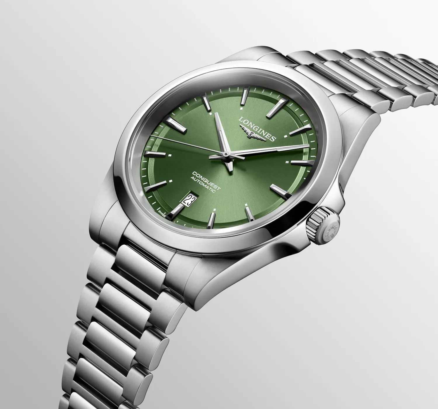 Montre Longines Conquest, Cadran vert soleillé