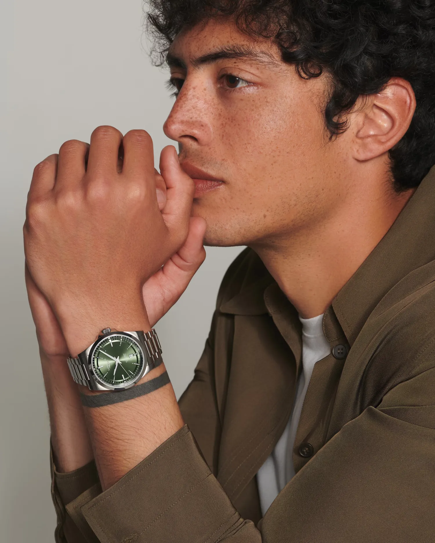 Montre Longines Conquest, Cadran vert soleillé