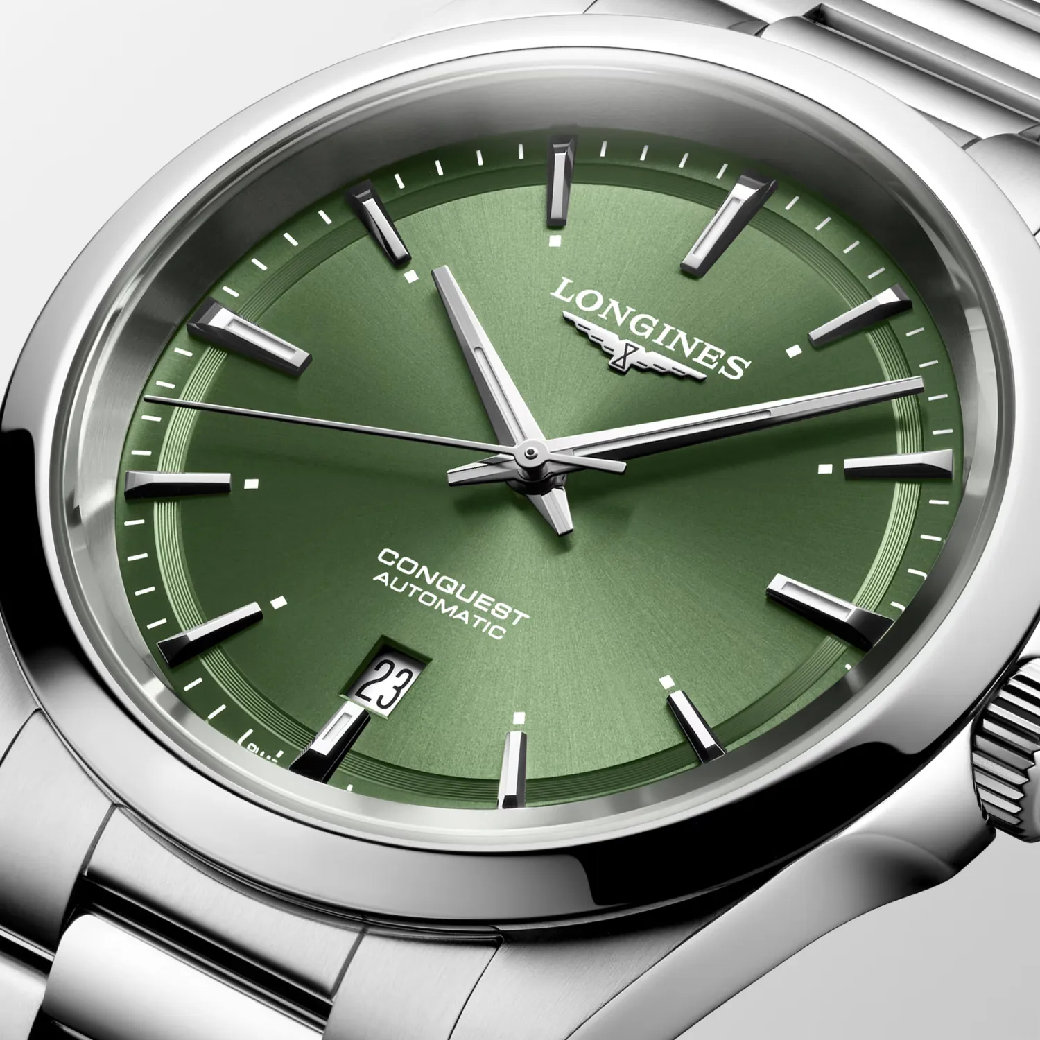 Montre Longines Conquest, Cadran vert soleillé