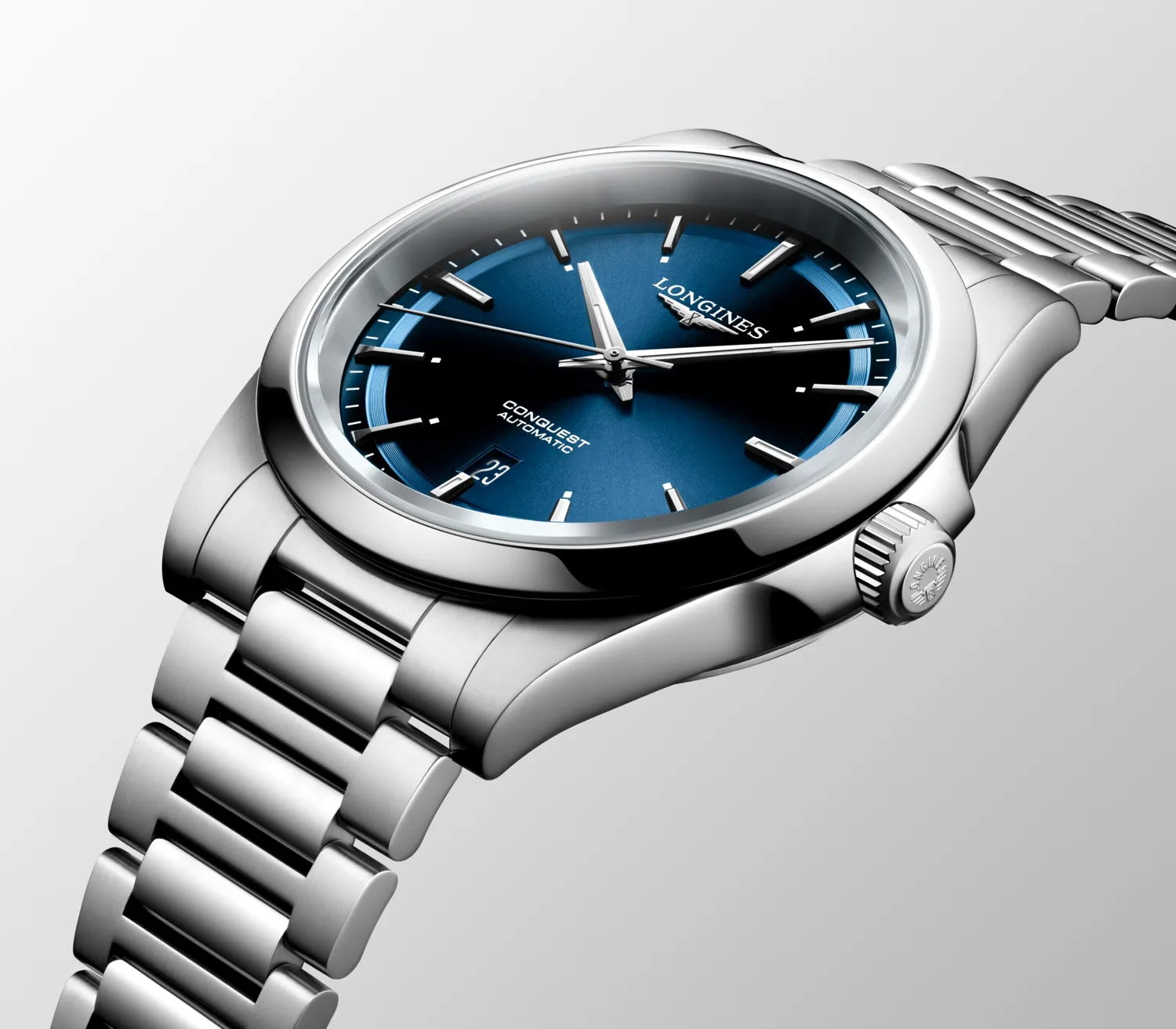 Montre Longines Conquest, Cadran bleu soleillé