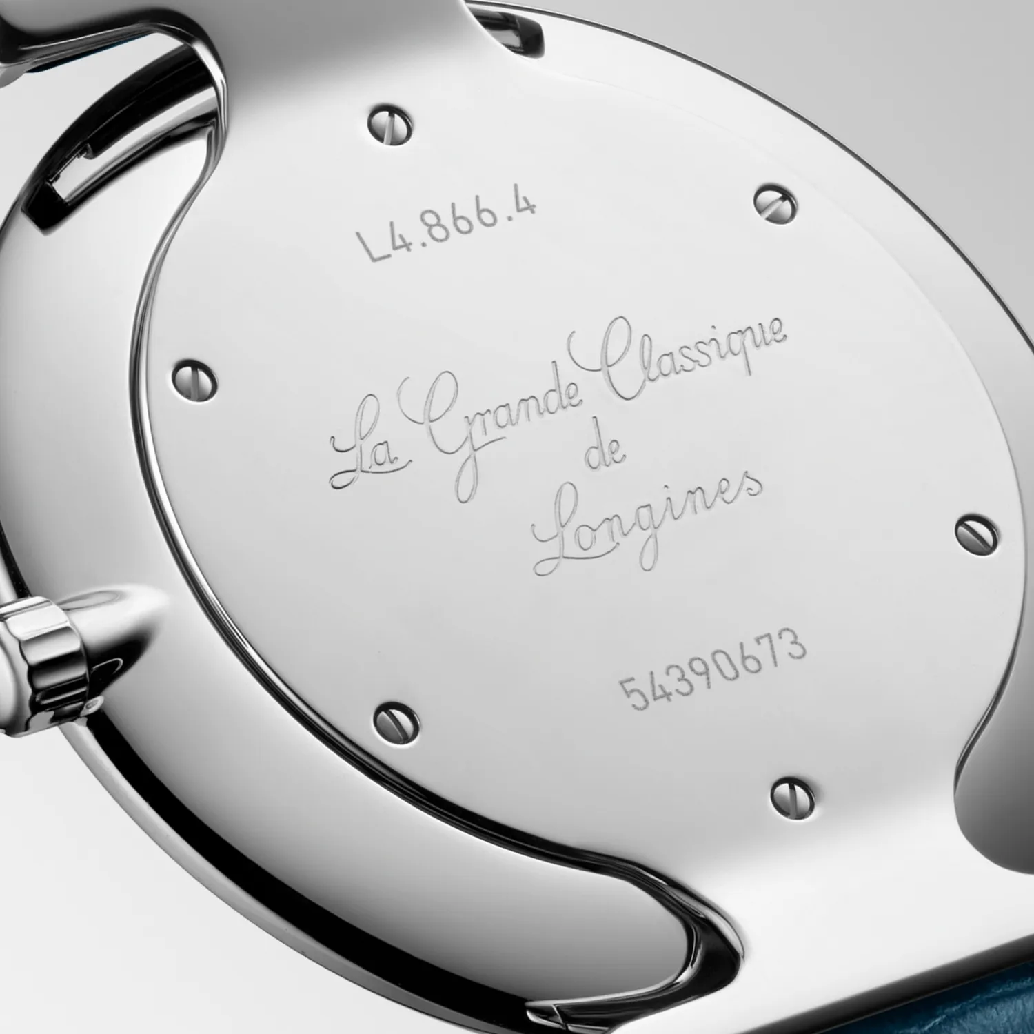 Montre LA GRANDE CLASSIQUE DE LONGINES Bracelet alligator bleu, Boucle ardillon, Cadran bleu soleillé