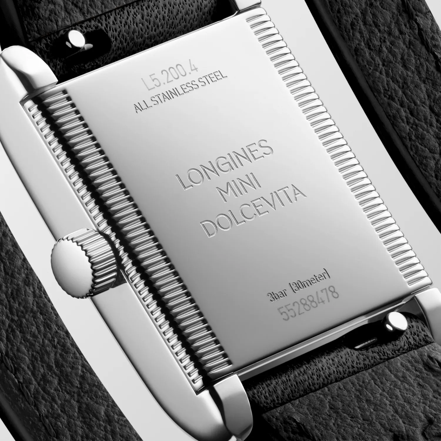 Montre MINI DOLCEVITA Bracelet veau noir double tour interchangeable, Boucle ardillon, Cadran argenté flinqué