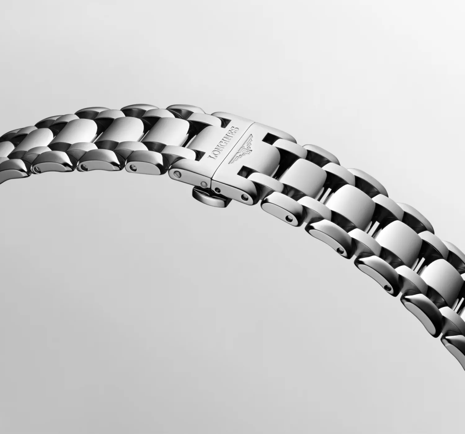 Montre LONGINES PRIMALUNA, Bracelet acier, Cadran nacre blanche 11 diamants