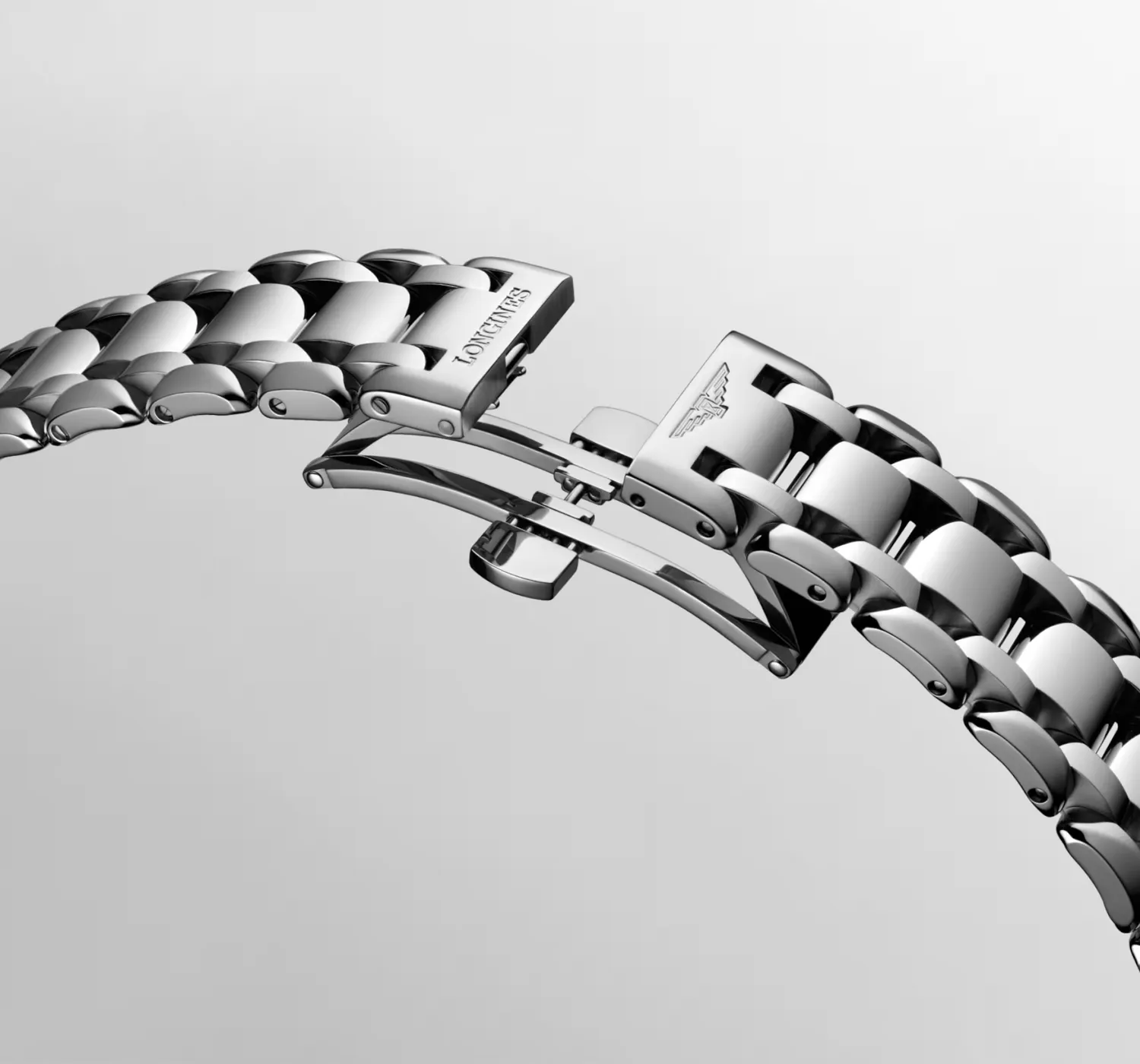 Montre LONGINES PRIMALUNA, Bracelet acier, Cadran nacre blanche 11 diamants