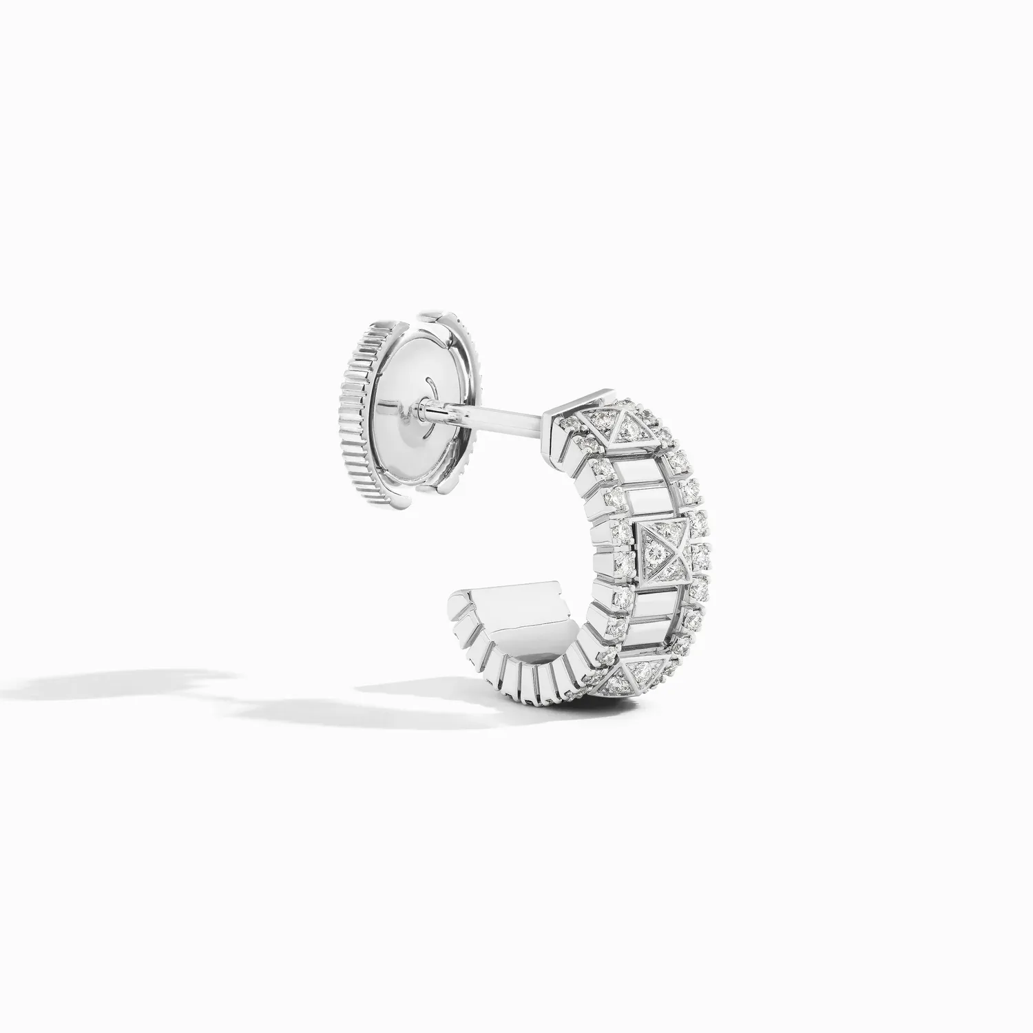 Boucles d'oreilles mini créoles Life Full Diamond